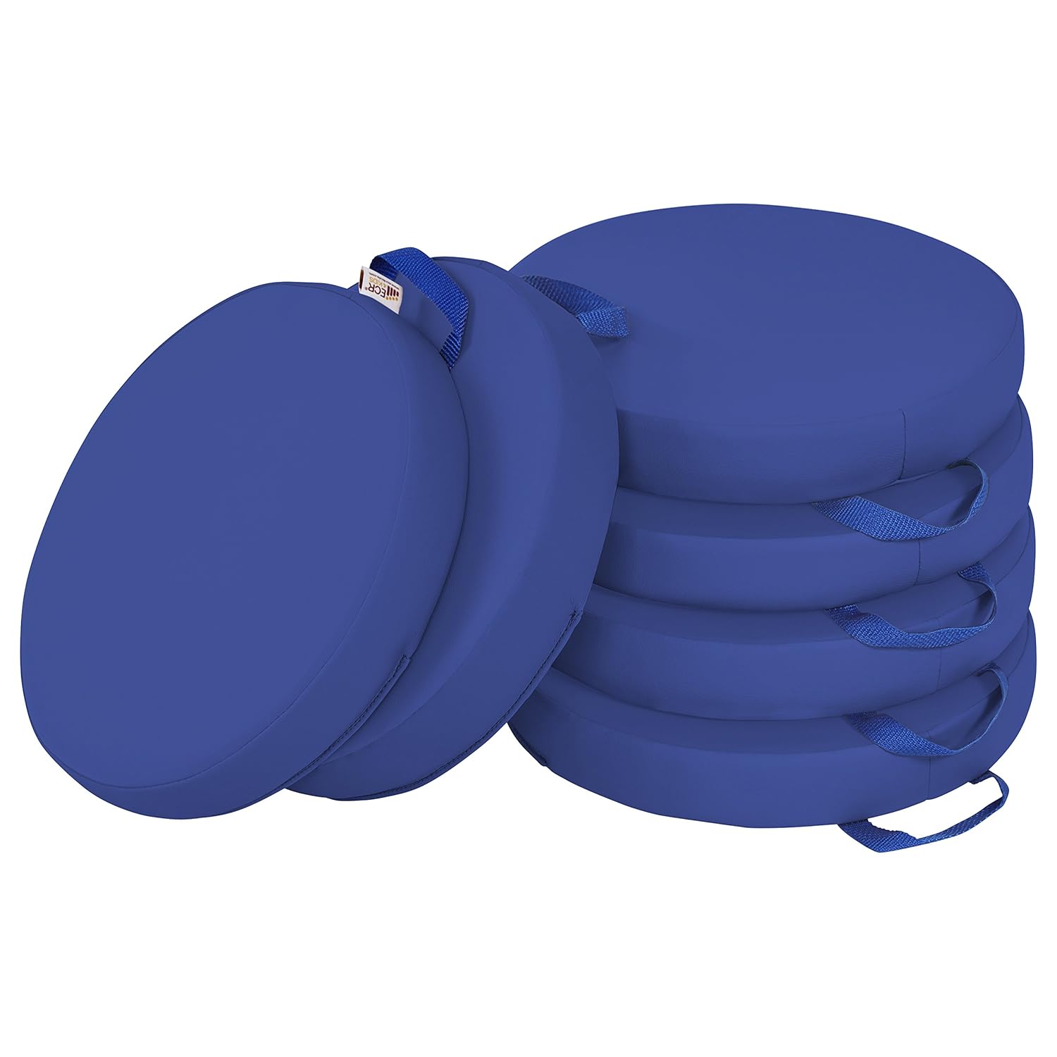 ECR4Kids SoftZone Floor Cushions 6-Piece Blue
