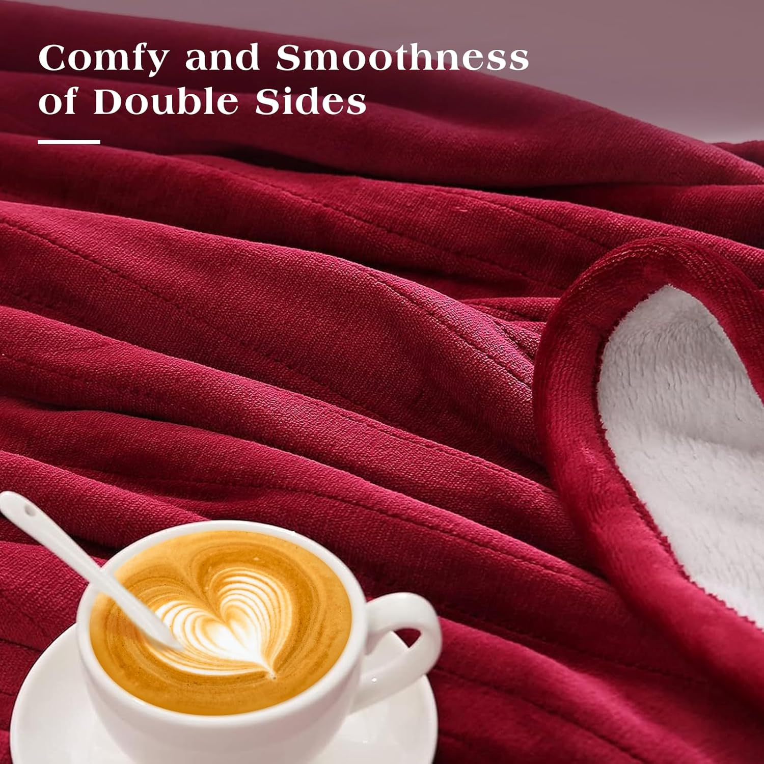 CURECURE 50 x 60 Electric Heated Throw Blanket