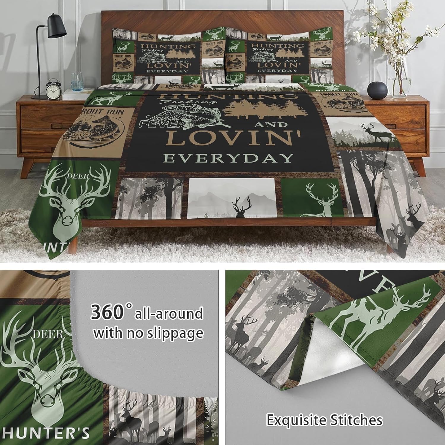 WeCozy 4-Piece Queen Bed Sheet Set with Pillowcases
