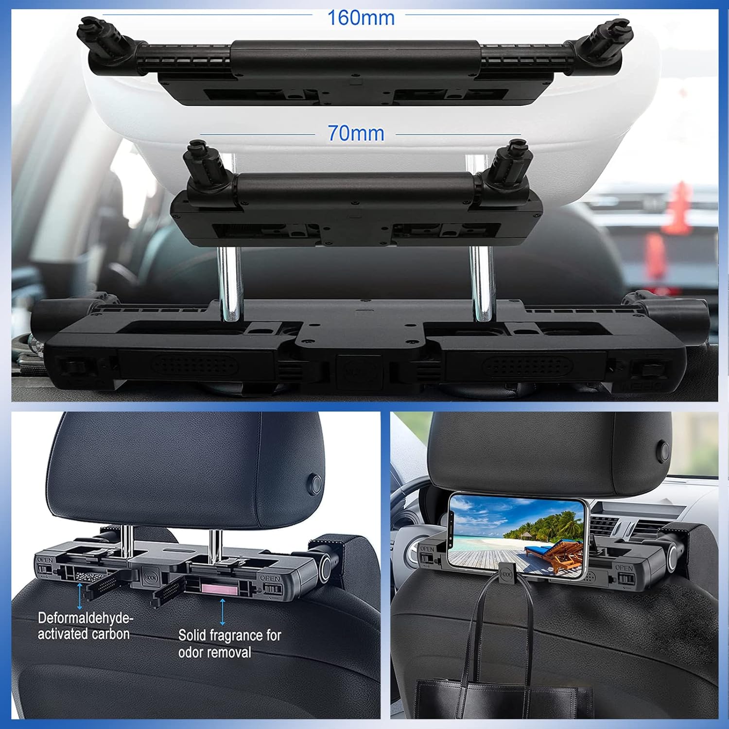 VniYors 180 Degree Adjustable Car Headrest Pillow