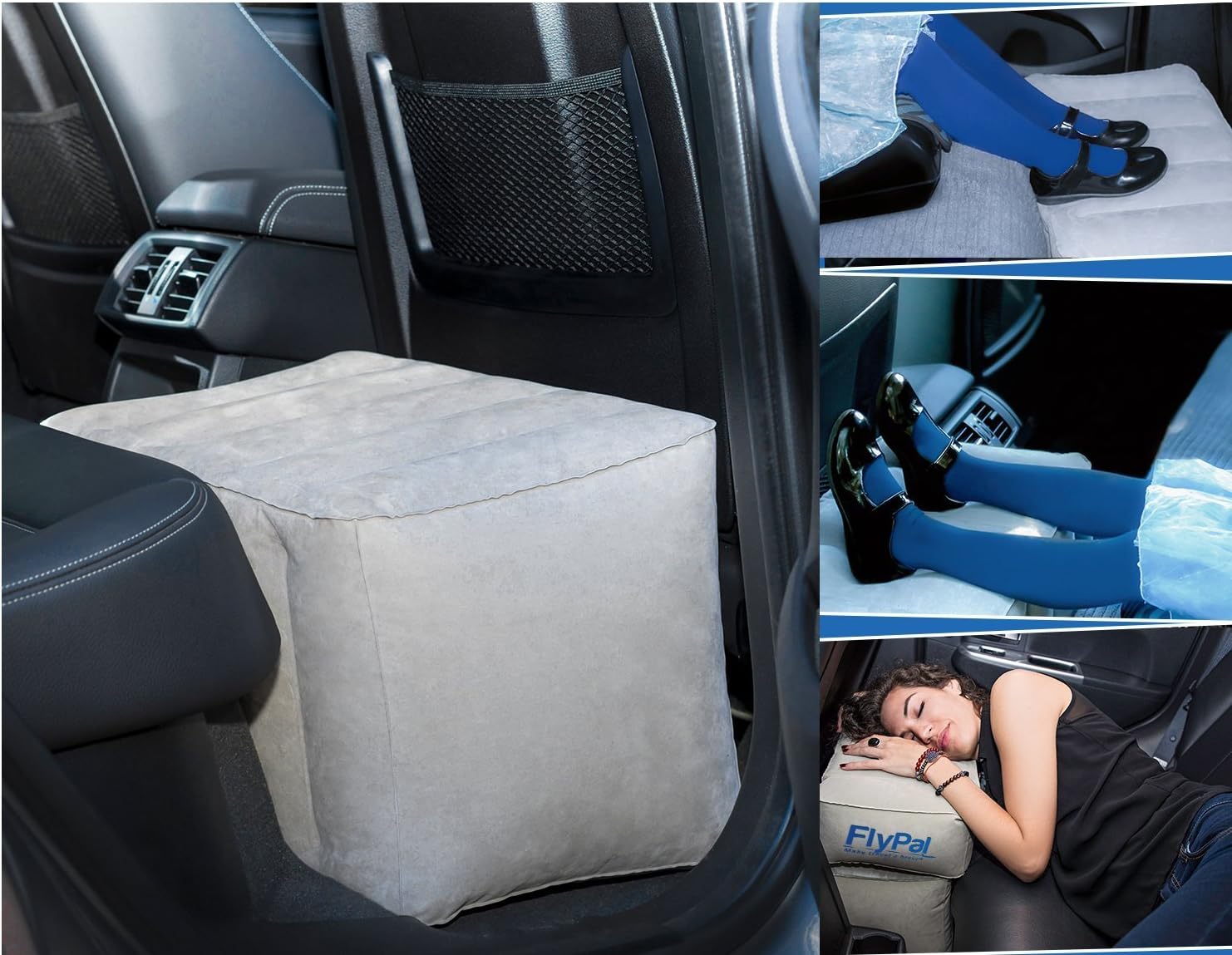 Flypal Inflatable Foot Rest for Travel and Home 1
