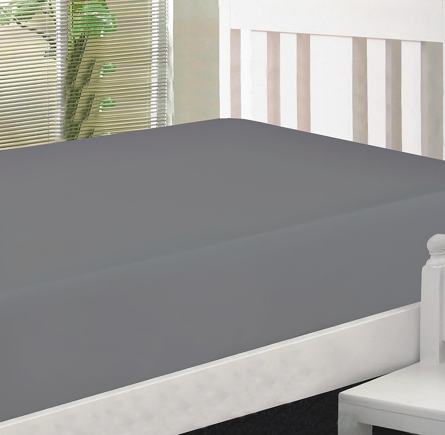 Microfiber 2 Twin XL Fitted Sheets - 1800 Ultra Soft 15 Deep Pocket Grey