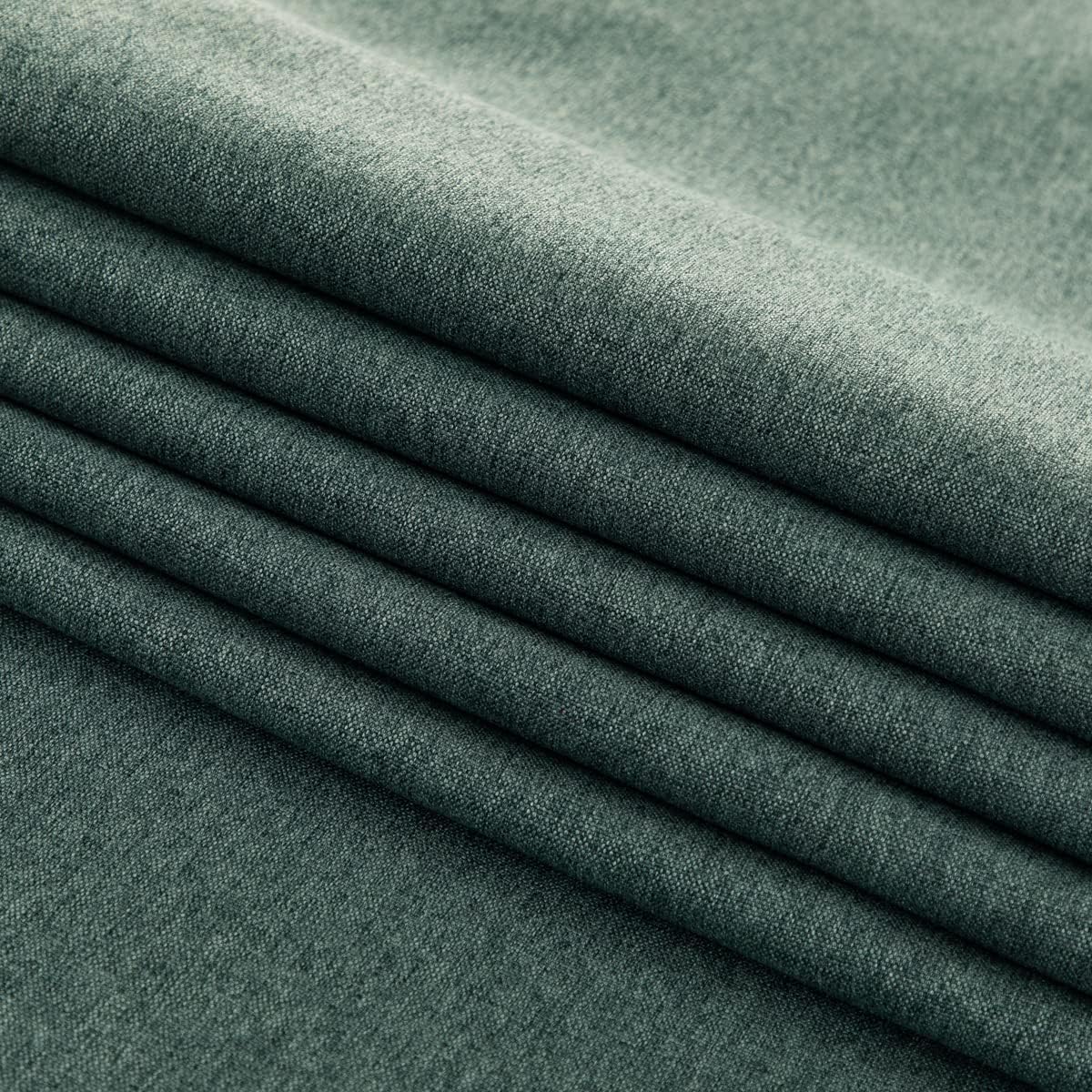 AMBERIS Bed Runner Blue-Green Imitation Linen Scarf for Home Hotel