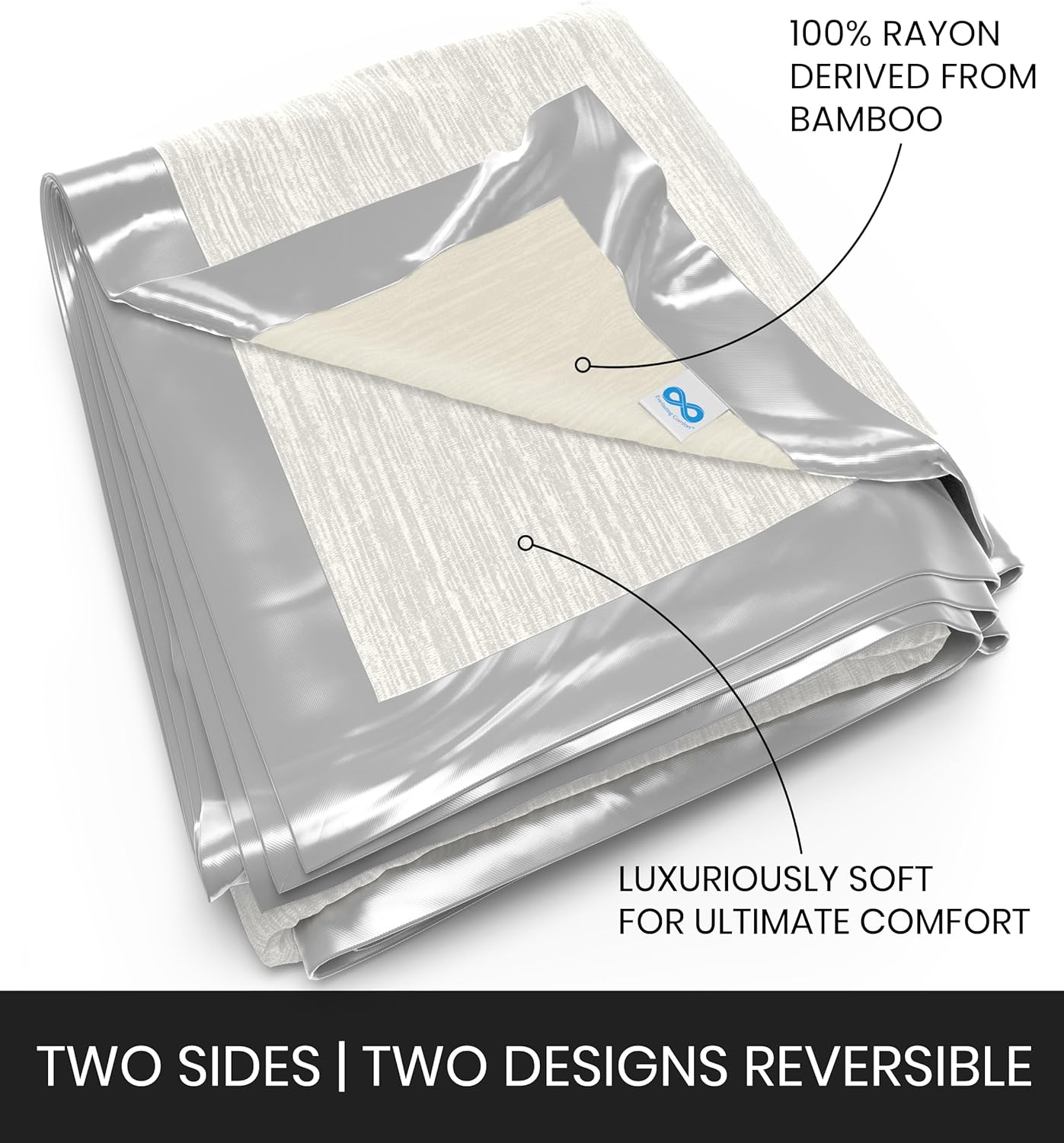 Everlasting Comfort Cooling Blanket for Hot Sleepers - 60x80 Dual-Sided