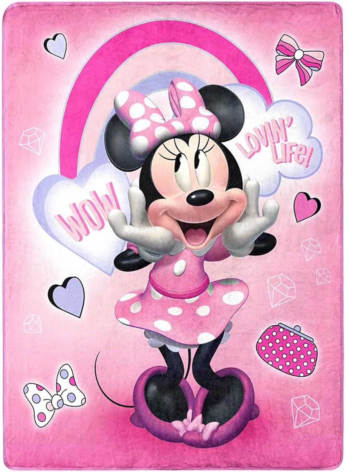 Northwest Minnie Mouse Silk Touch Throw Blanket 46 x 60 1