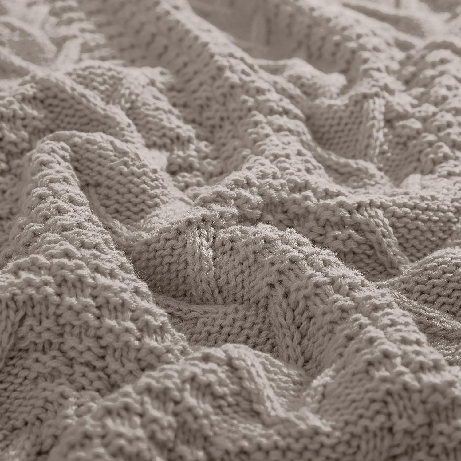 Aormenzy Knitted Throw Blanket Set with Pillow Covers