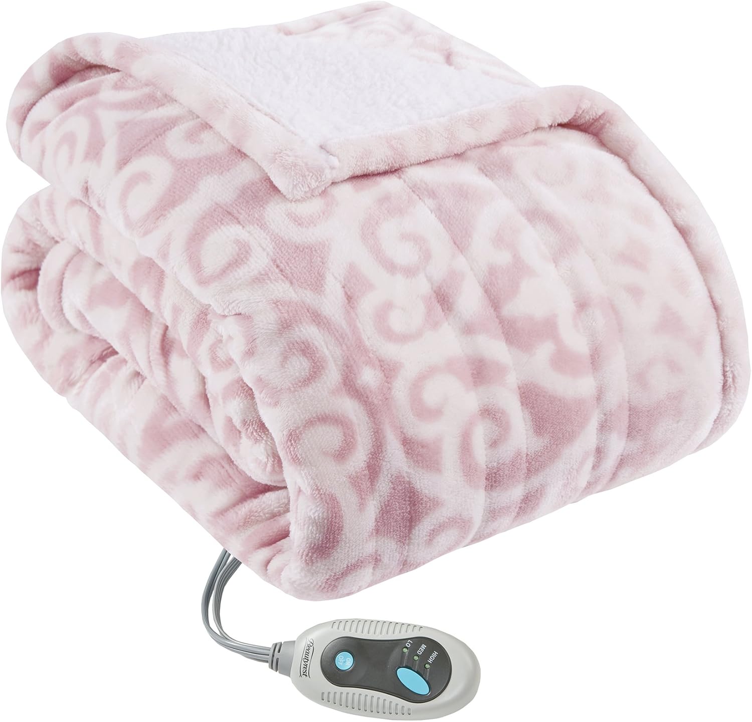 Beautyrest Heated Poncho Wrap with Auto Shutoff 1