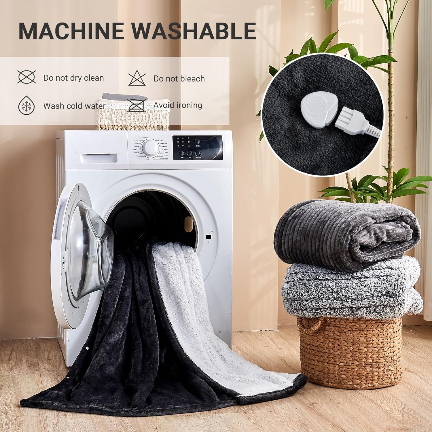 PENGZHU Electric Blanket with 10 Heat Levels