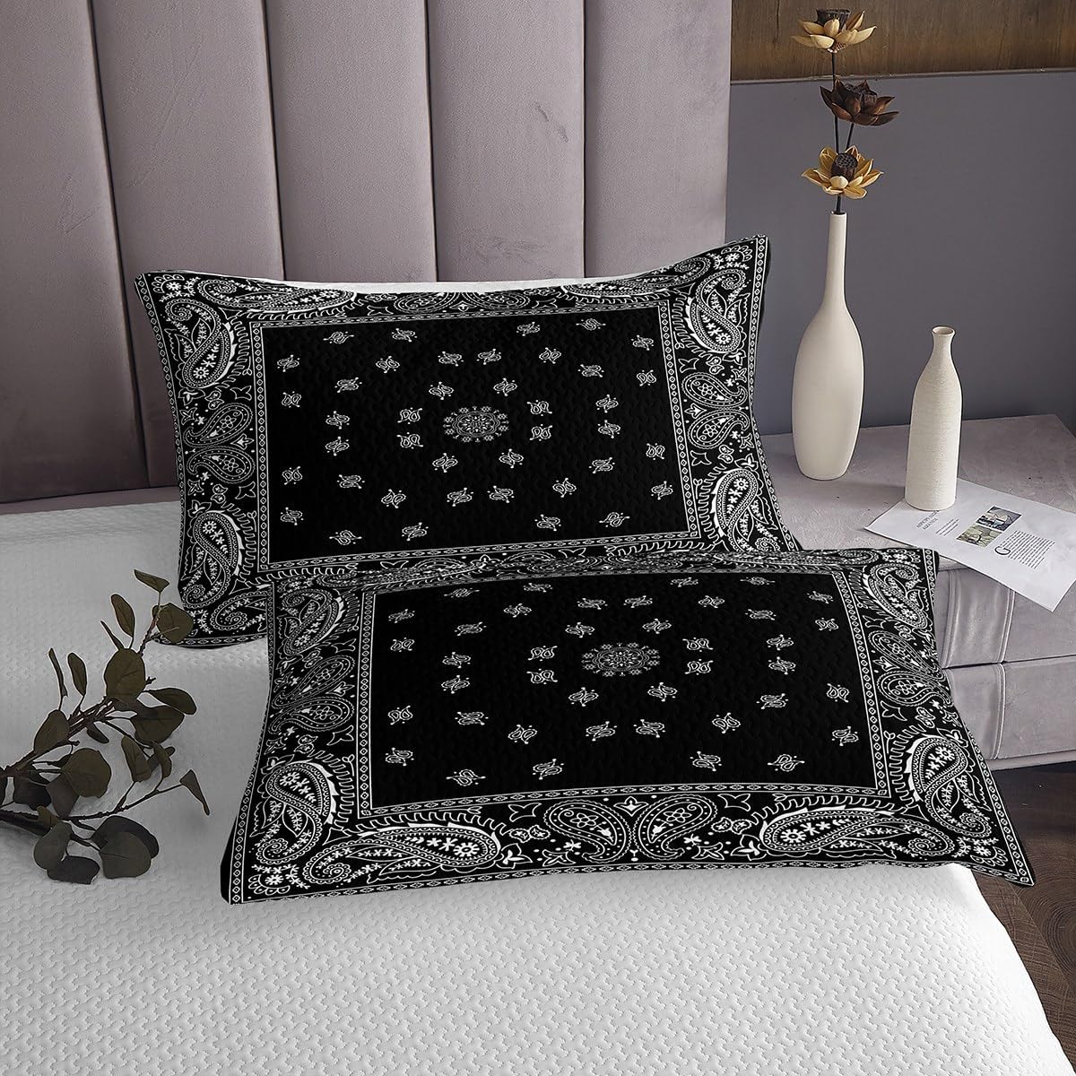 Jejeloiu Paisley Bedspread King Size Kids