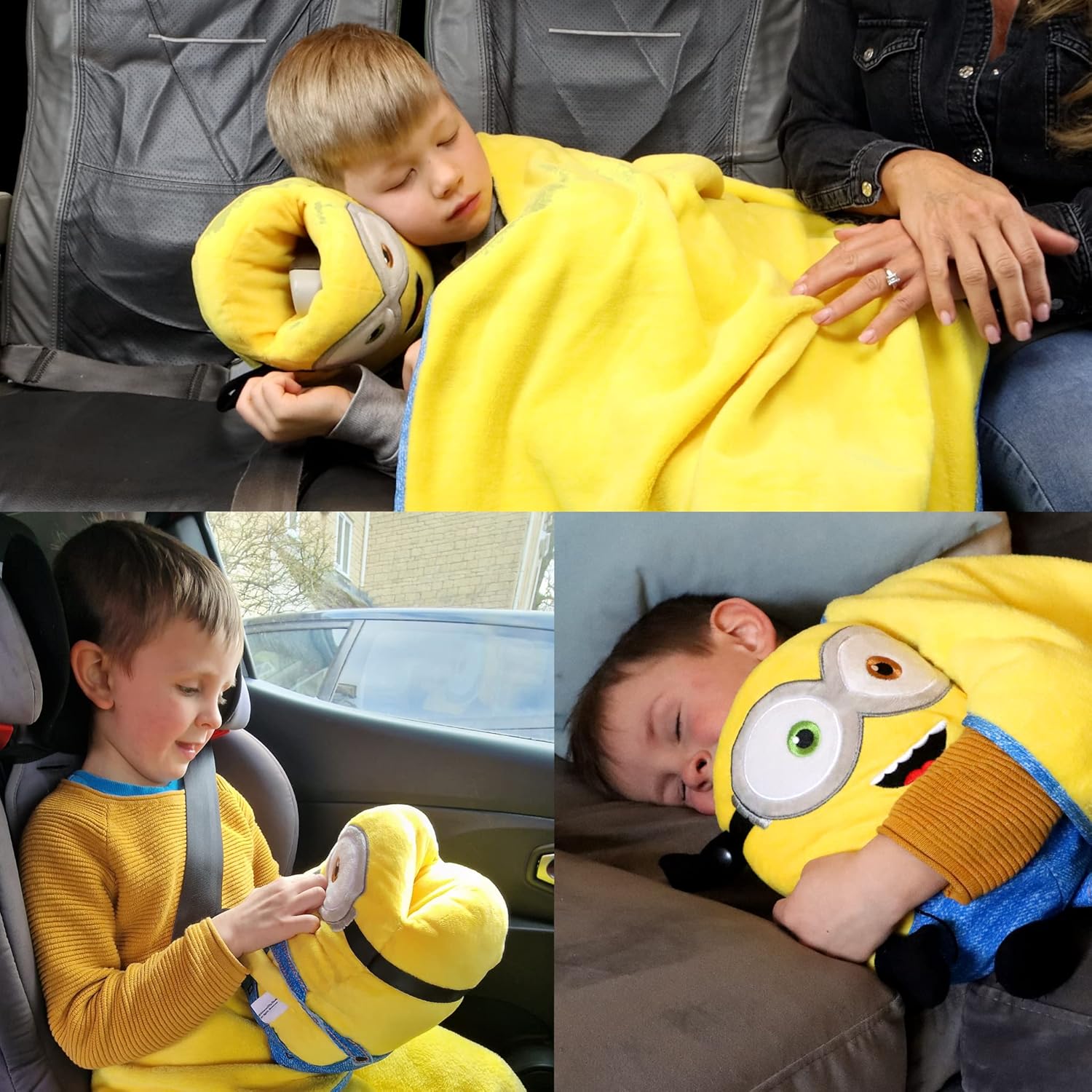 Roamwild Bob the Minion Travel Pillow and Blanket Set