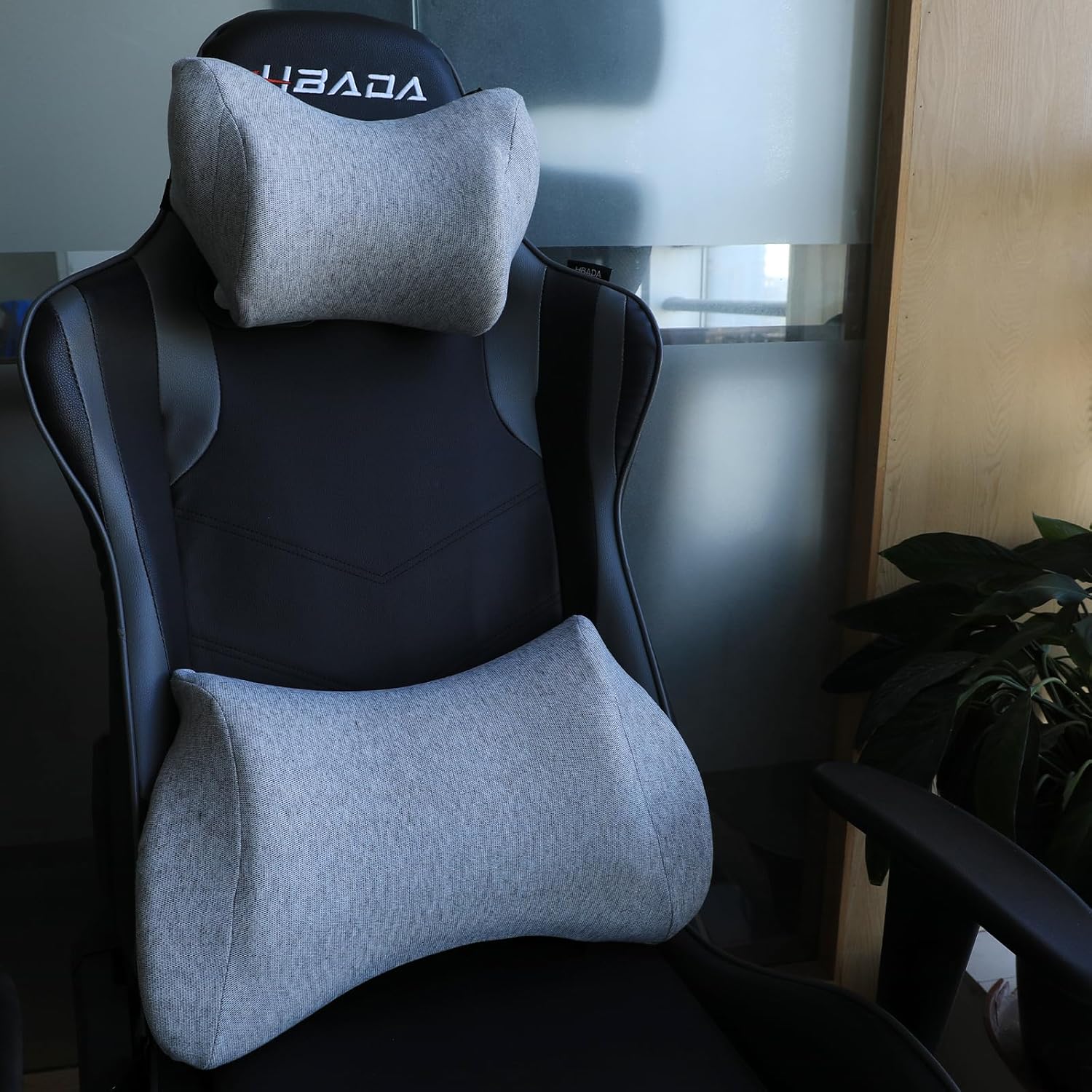 Homuno Neck Pillow Kit for Car with Adjustable Strap