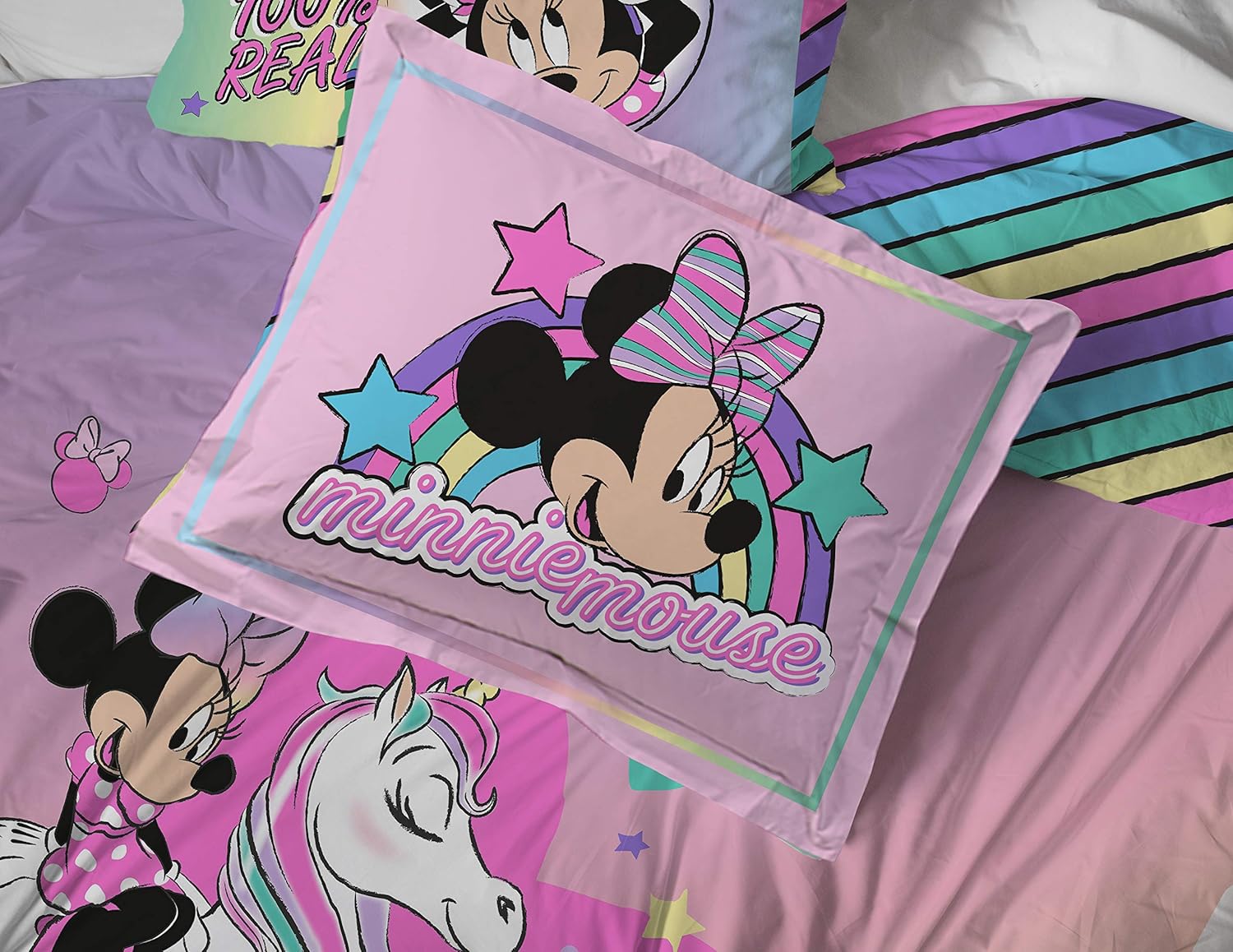 Jay Franco Disney Minnie Mouse Comforter Set 5 Piece