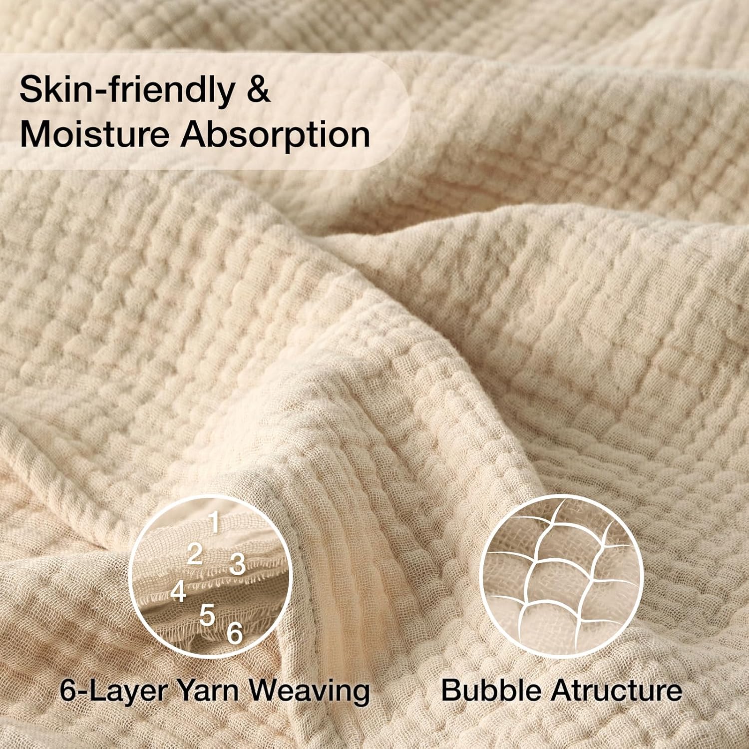 Kozyhvn 100 Cotton King Size Blanket 108x90