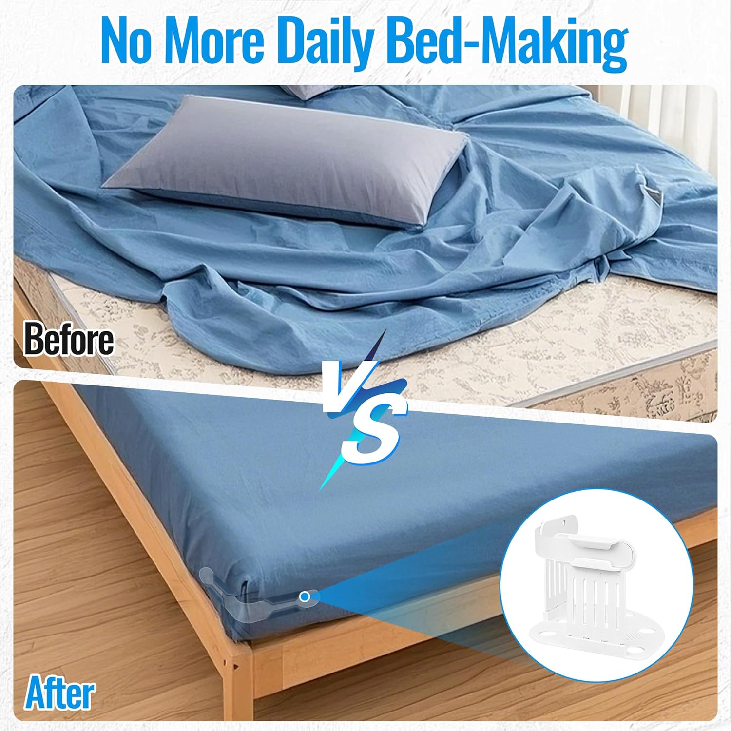 HTZSSON Bed Sheet Holders for Corners 1