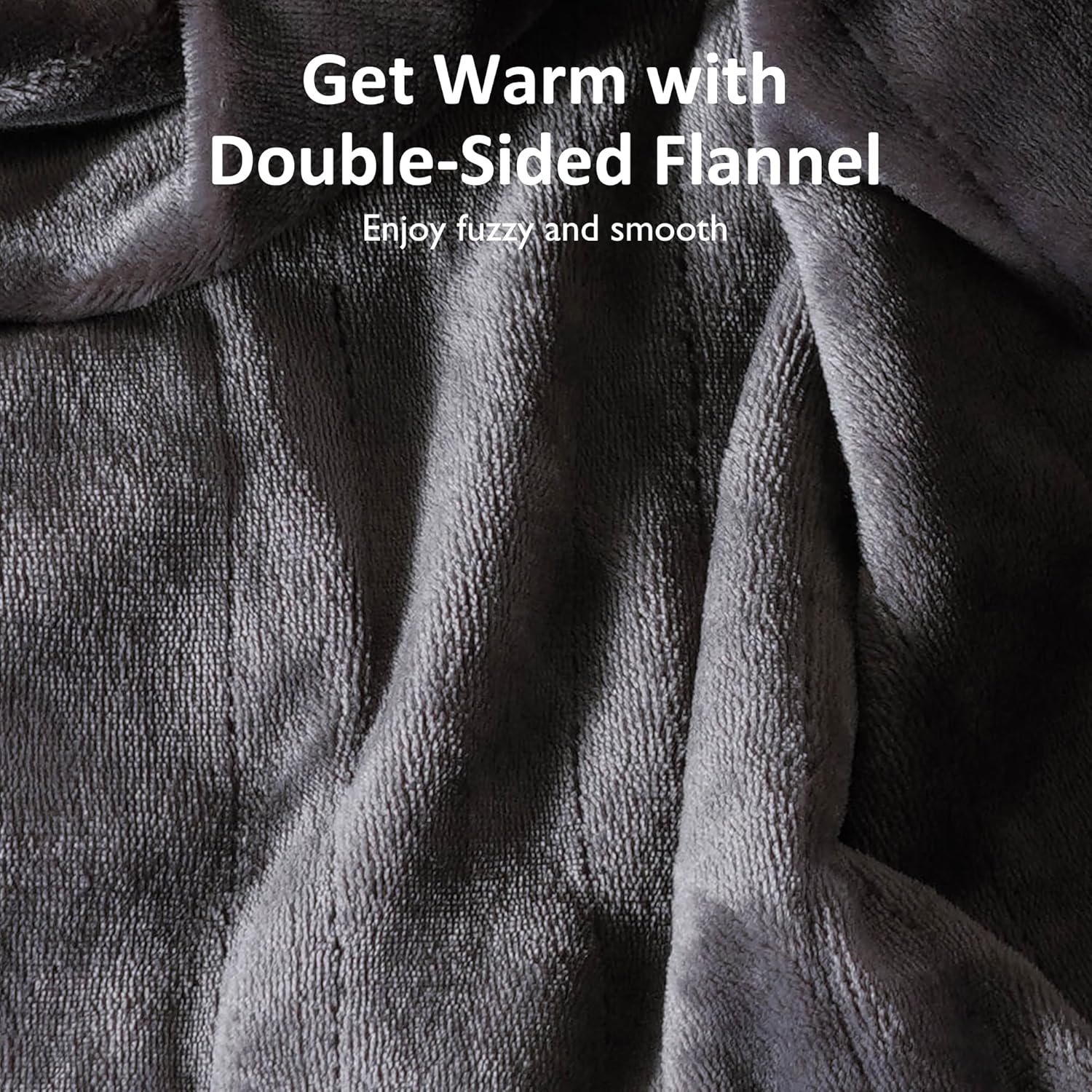 SUNVIVI Heated Throw Blanket 50x60 Grey