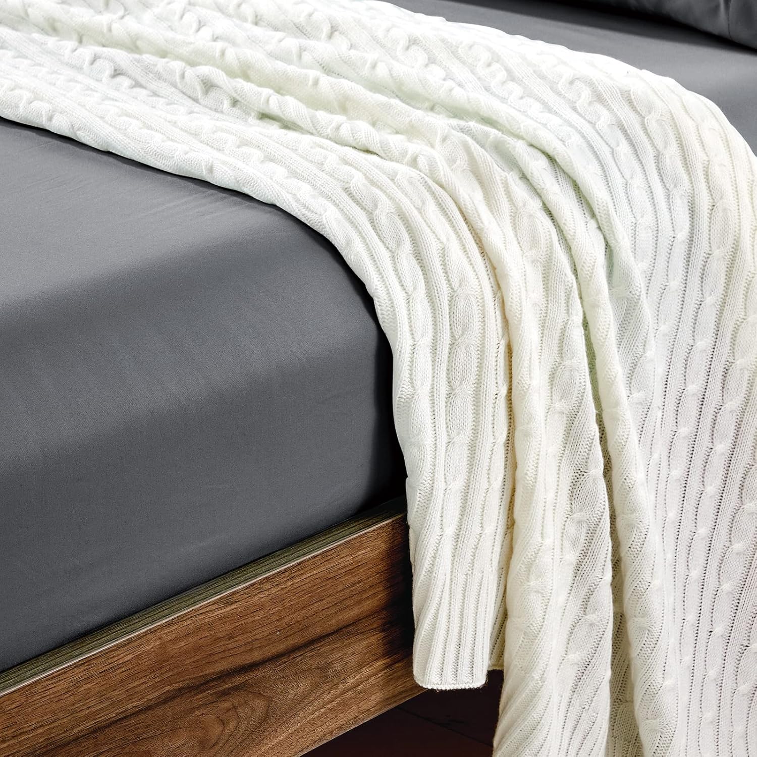 FreshCulture Full Fitted Sheets 6 Pack Dark Grey