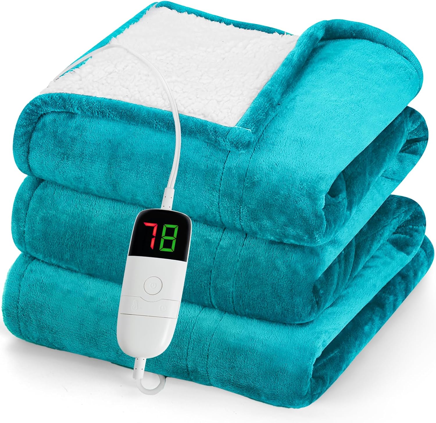 Greenoak Heated Blanket 72x84 10 Level 8 Hour Auto-Off ETL Certified