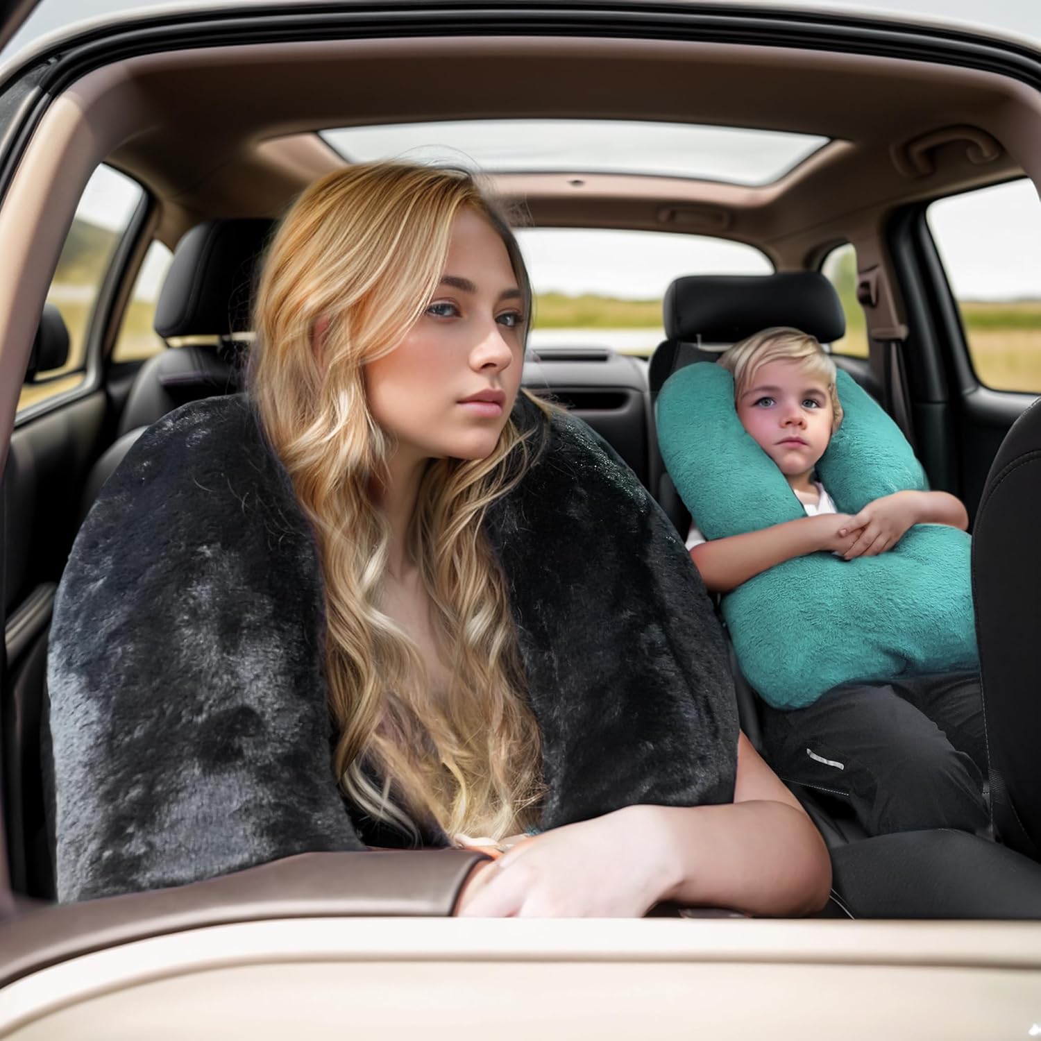 Kids Neck Pillow for Travel Home Comfort