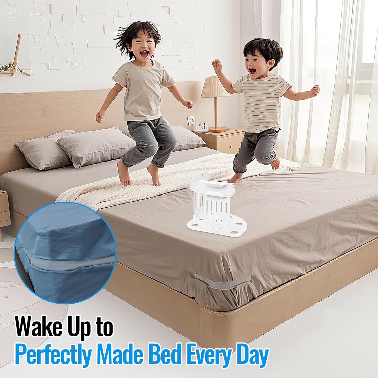 HTZSSON Bed Sheet Holders for Corners 1
