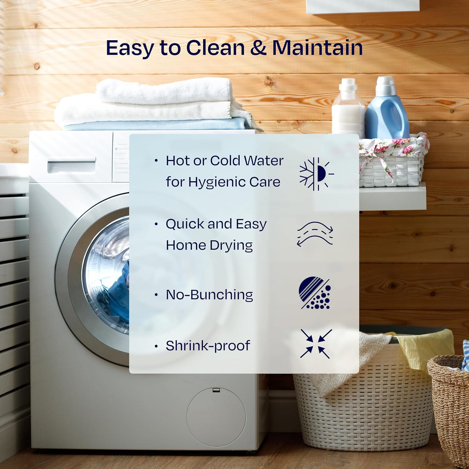 California Design Den Waterproof Queen Mattress Protector - Soft Cooling Noiseless