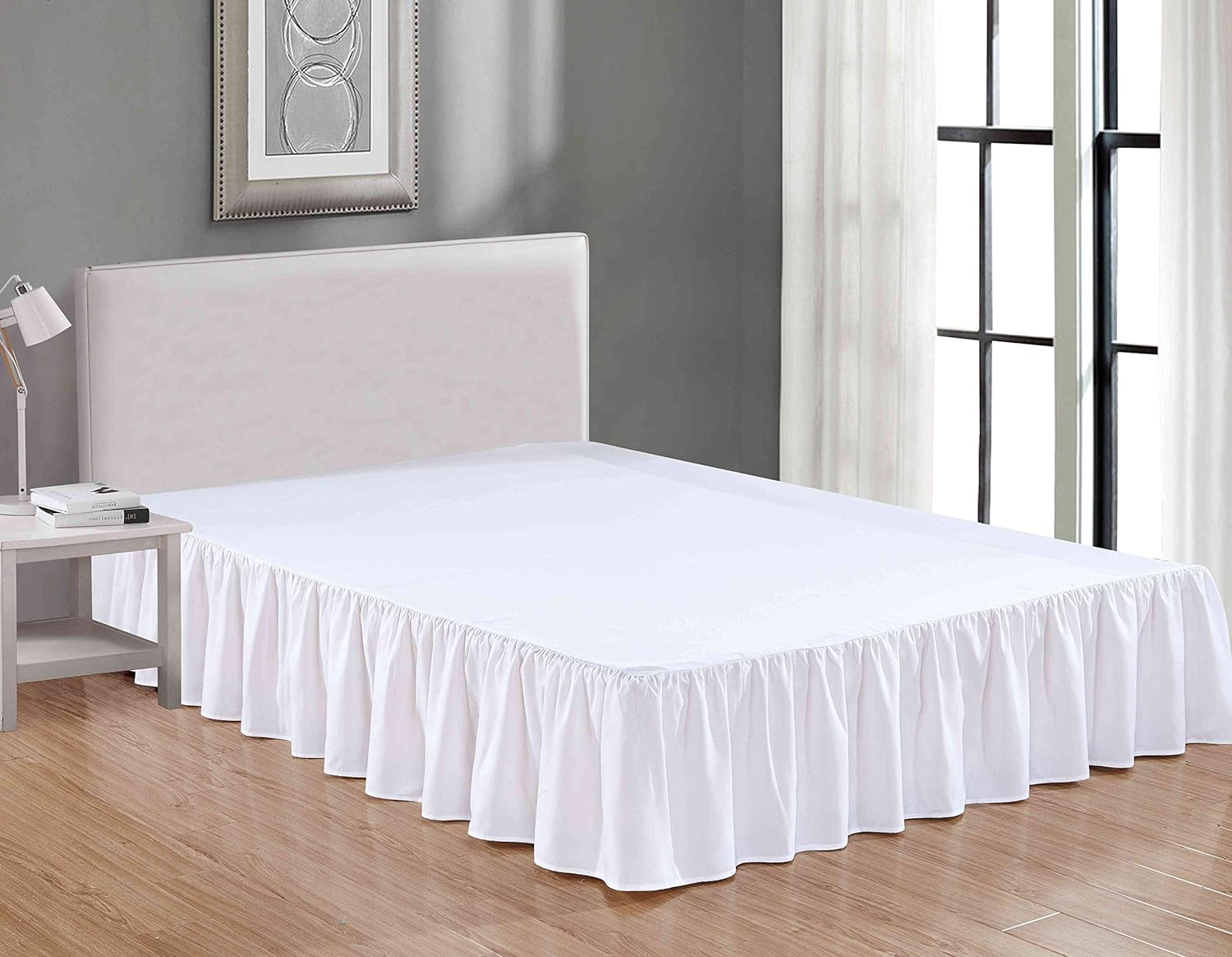 Sheets Beyond Luxury Bed Skirt 14 Inch Drop Full Size White