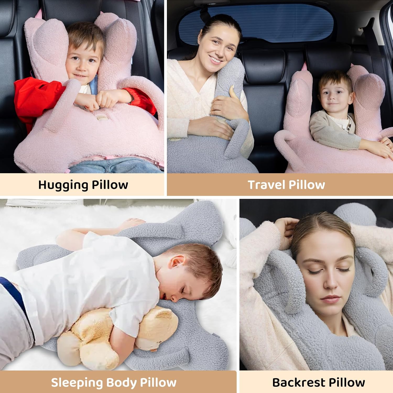 FLORICH Travel Pillow with Head and Body Support