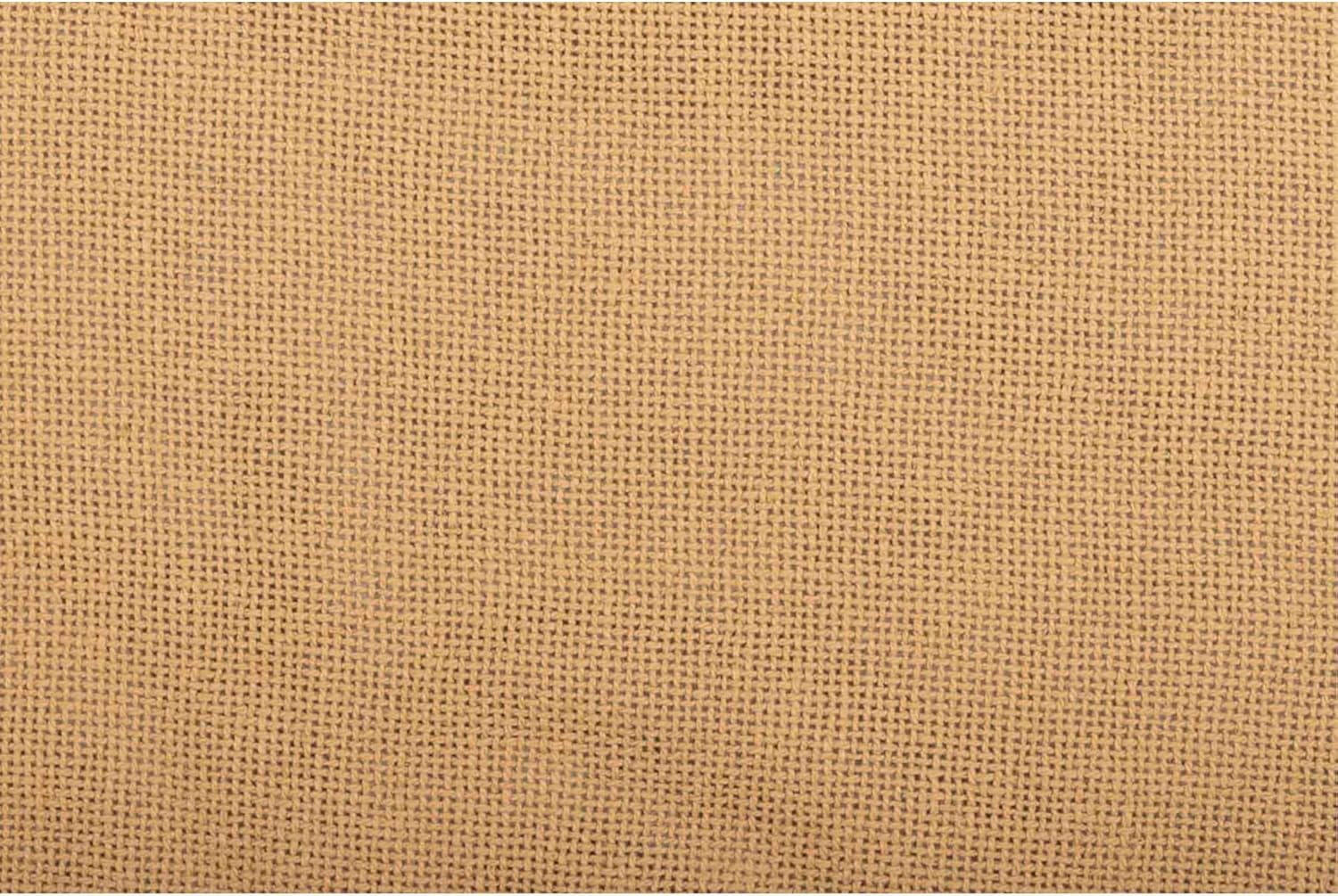 VHC Brands Burlap King Pillowcase Set 21x40 Tan