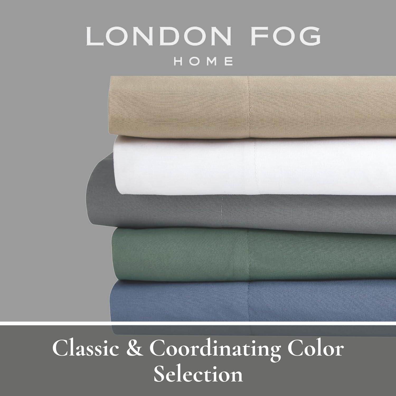 London Fog Green Microfiber Sheet Set 3-Piece Twin XL 1