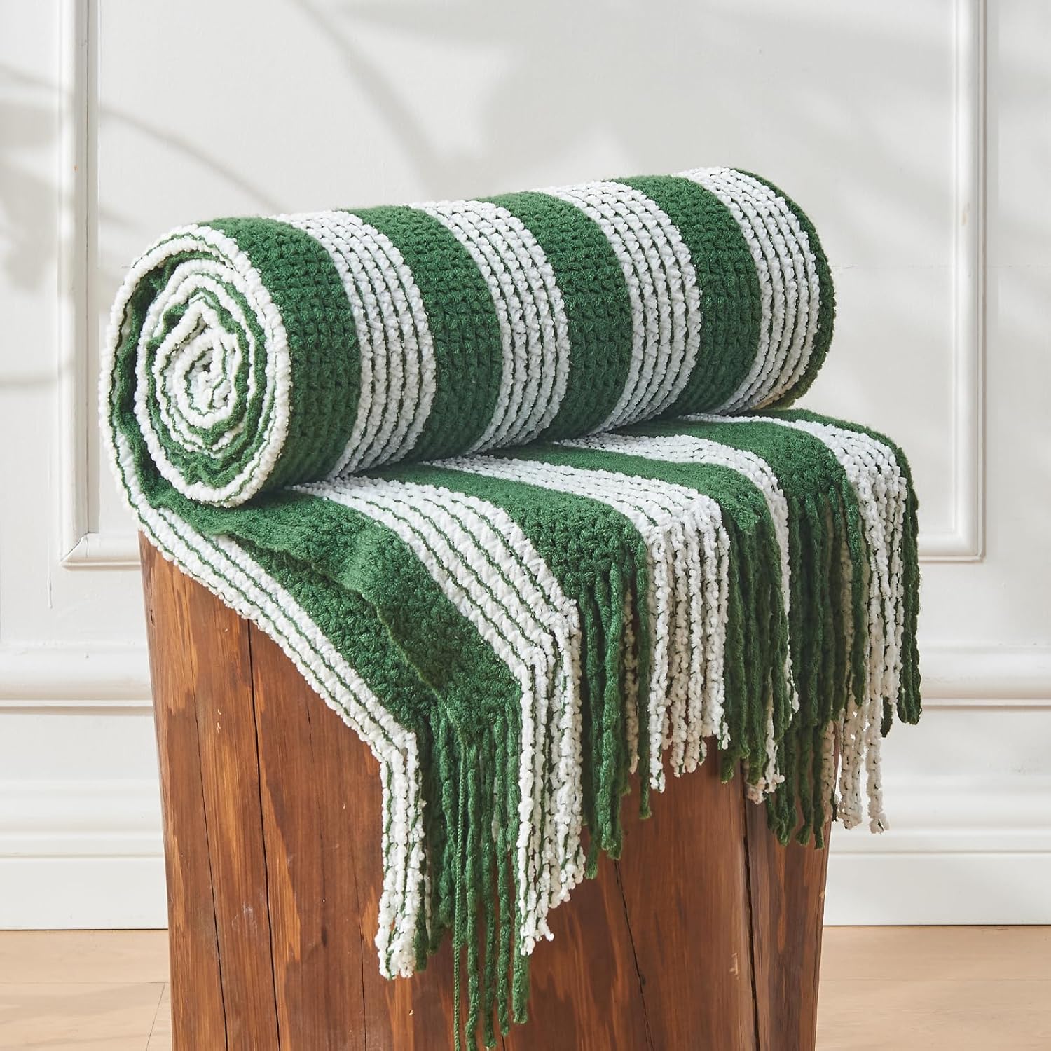 Lifein Cozy Brown Throw Blanket - Soft Boho Design