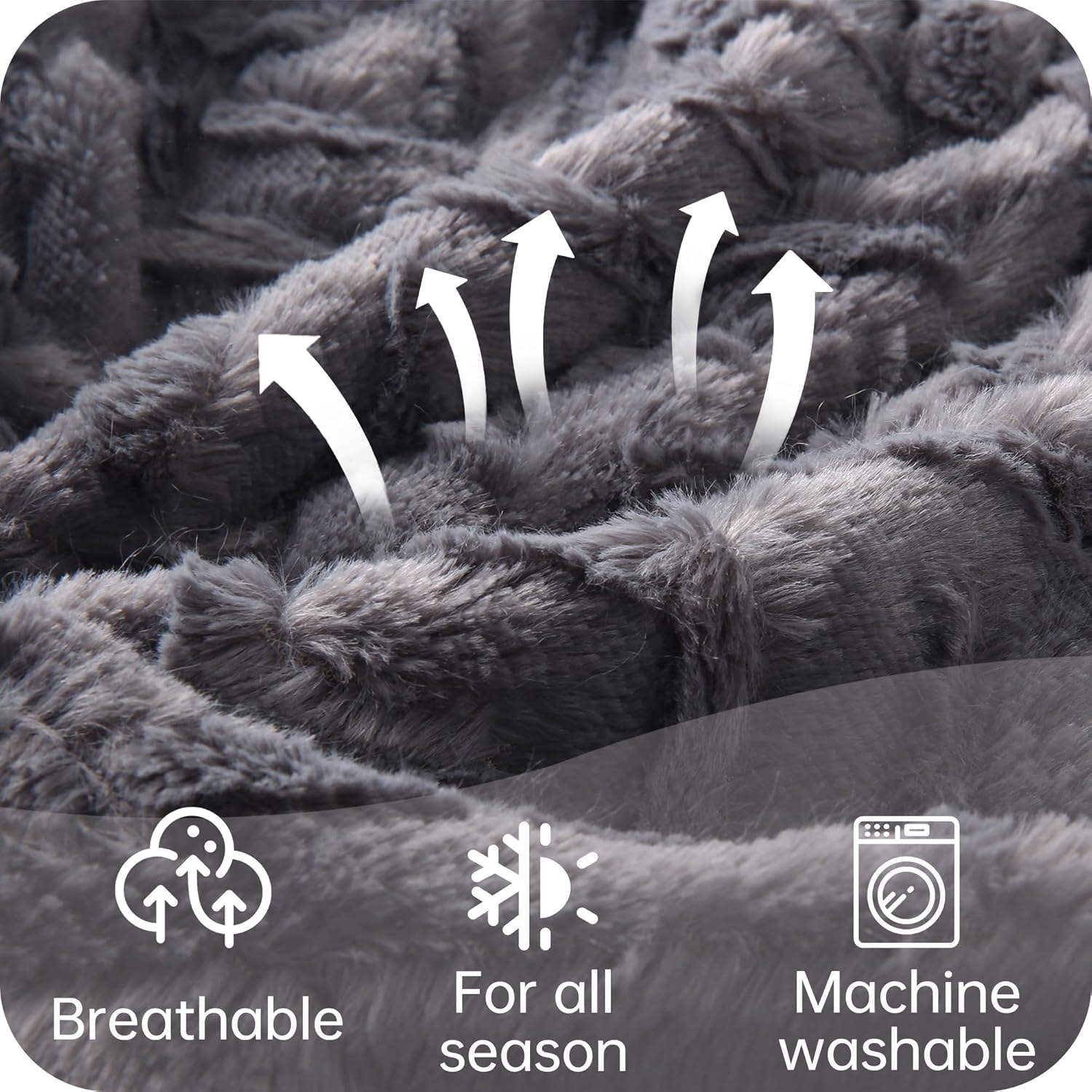 McJaw Heated Throw Blanket 50x60 with 5 Heat Levels
