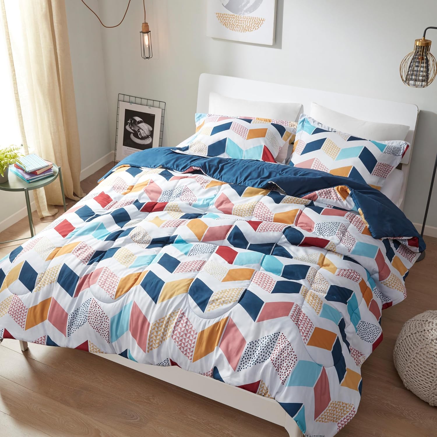 Comfort Spaces Ruching Comforter Set Twin Twin XL