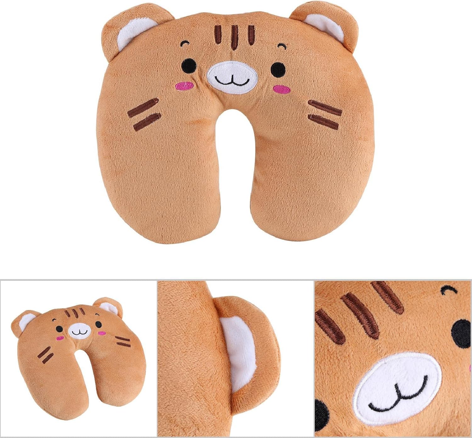 Beufee Tiger Neck Pillow for Travel and Kids