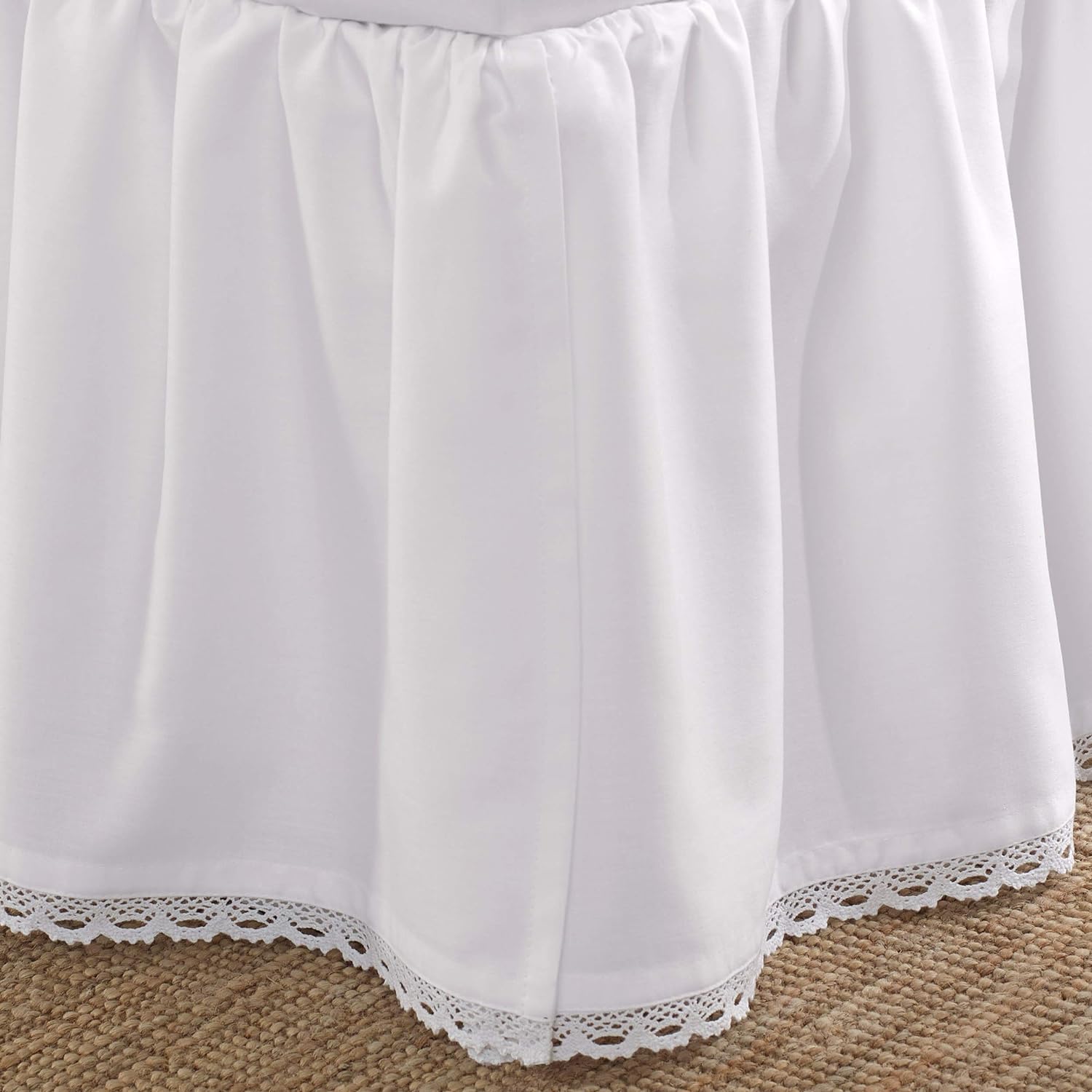 Laura Ashley Reversible Queen Quilt Set with Bedskirt and Shams