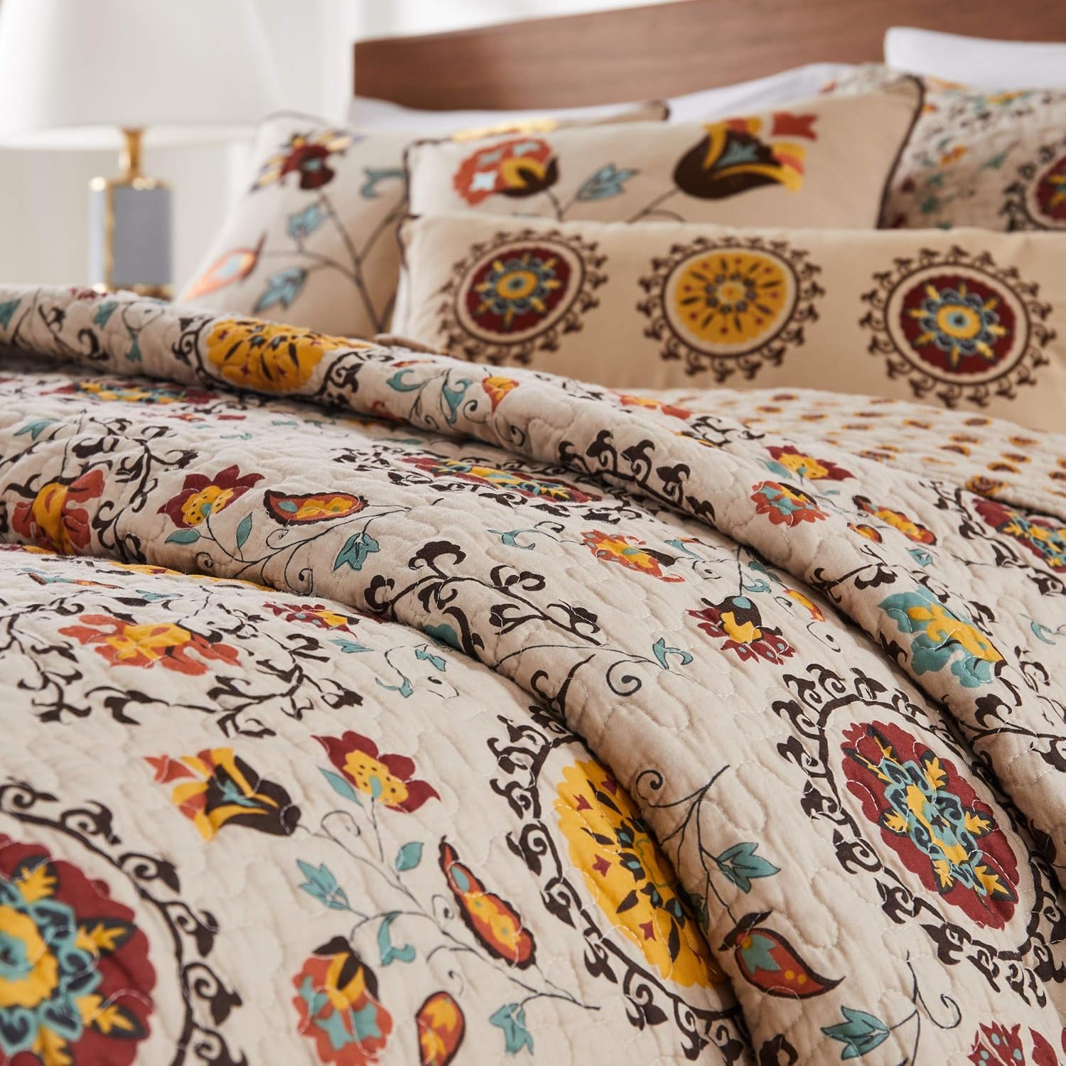 Greenland Home 5-Piece Andorra Bonus Quilt Set Full Queen
