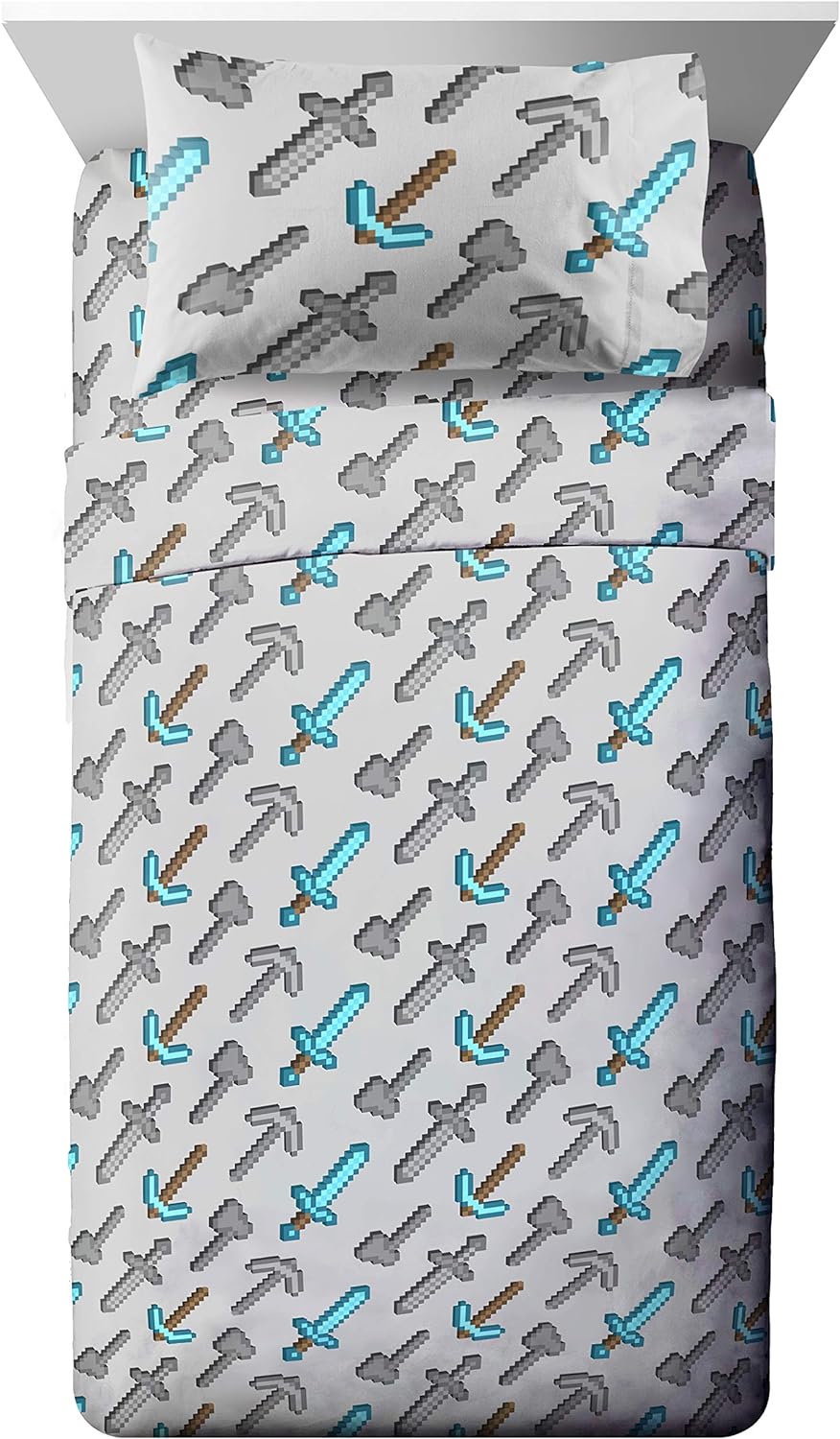 Jay Franco Minecraft Isometric 5-Piece Full Bed Set