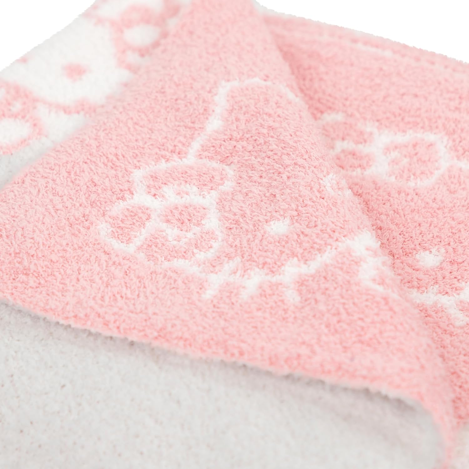 Hello Kitty Feather Knit Fluffy Throw Blanket - 50x60 Inch Pink