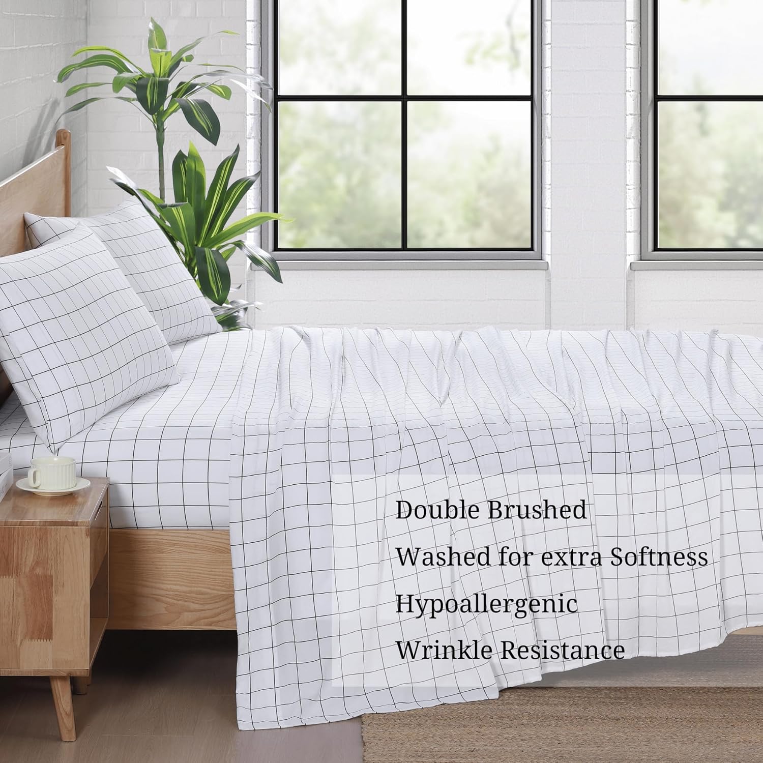 Casa Platino Full Bed Sheet Set with Deep Pockets