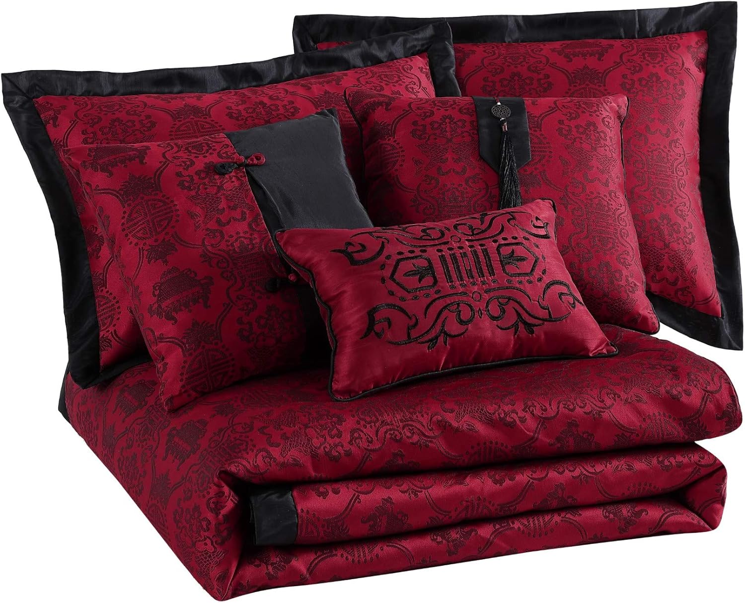 Chezmoi Collection Noble 7-Piece Comforter Set