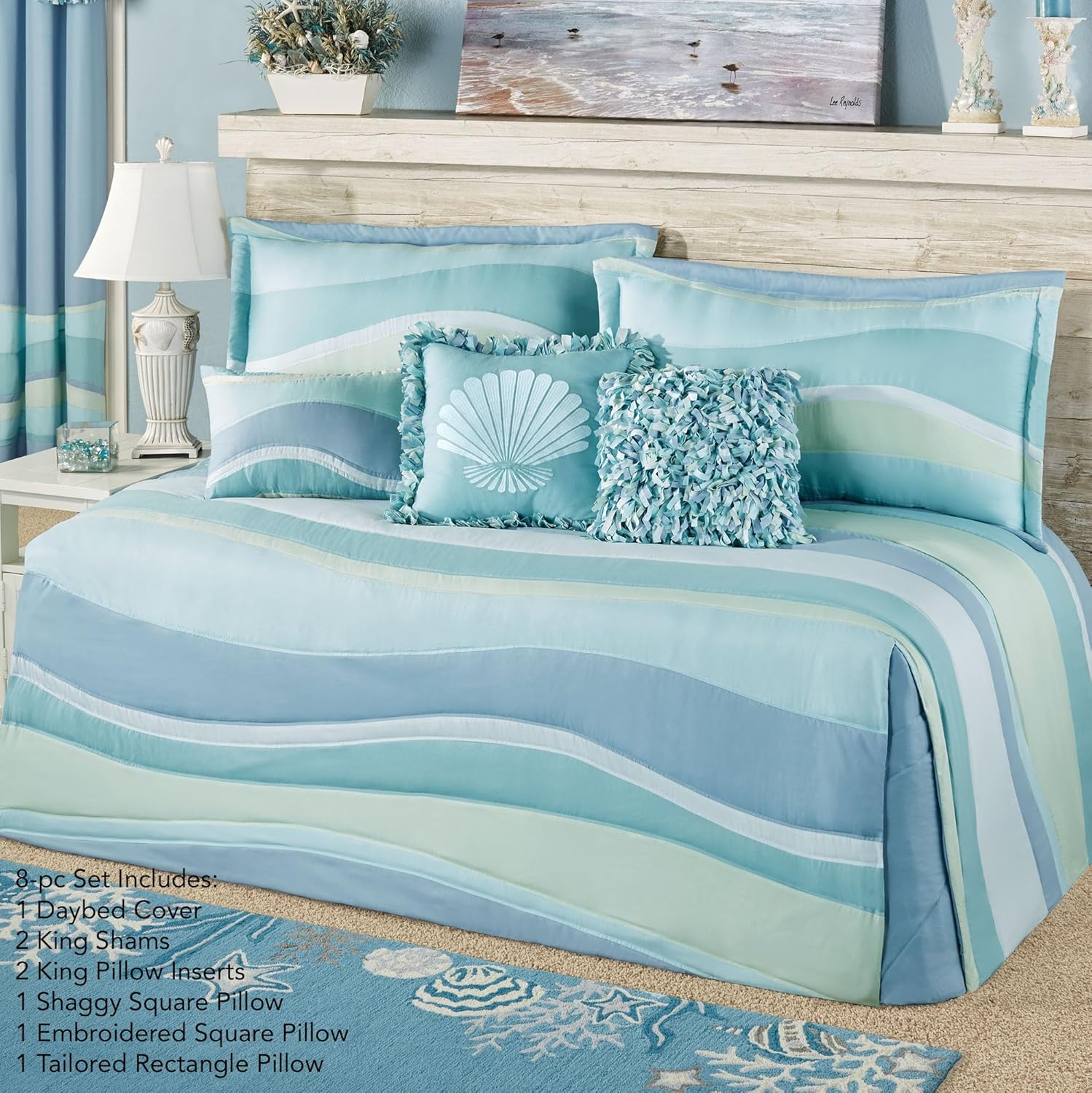 Touch of Class Ocean Tides II 8-Piece Daybed Bedding Set