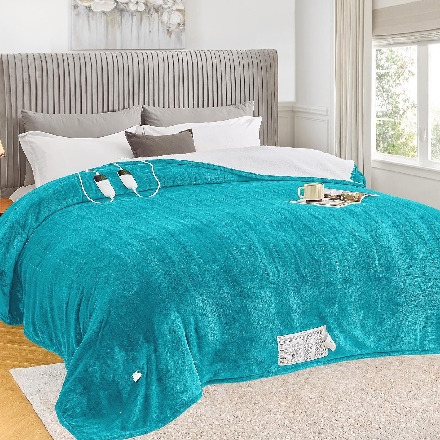 Greenoak Heated Blanket Queen Size 84x90 Dual Control