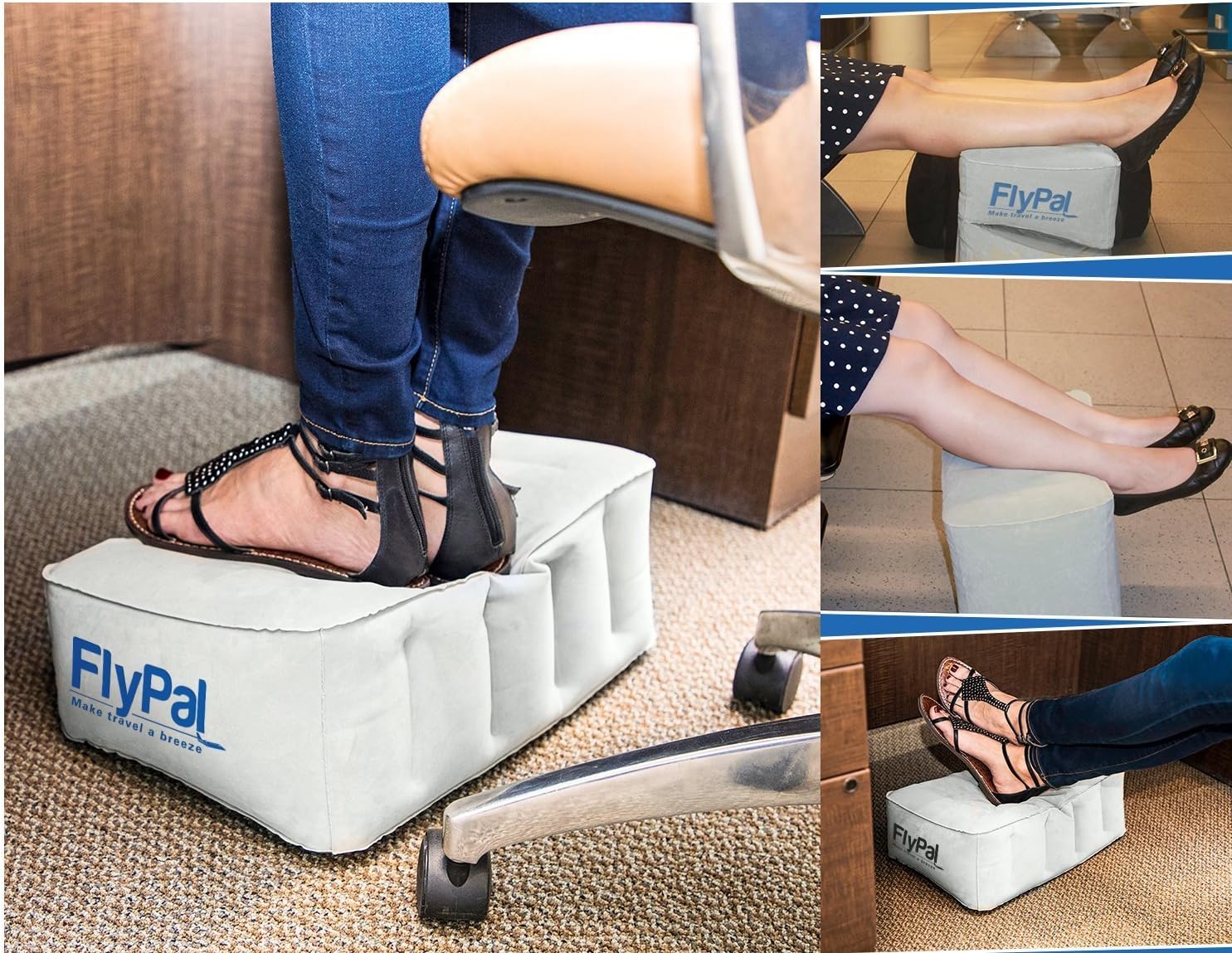 Flypal Inflatable Foot Rest for Travel and Home 1