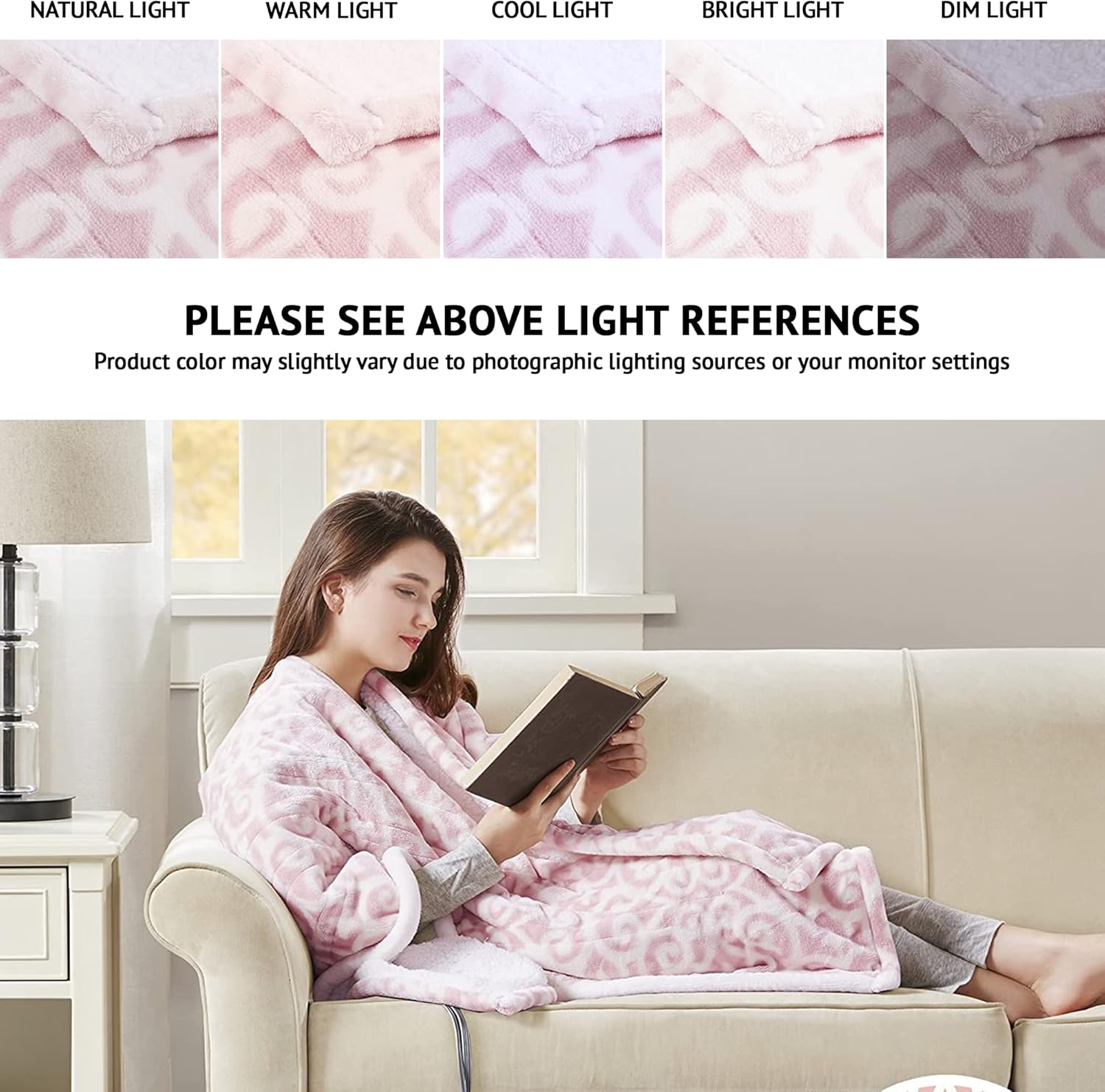 Beautyrest Heated Poncho Wrap with Auto Shutoff 1