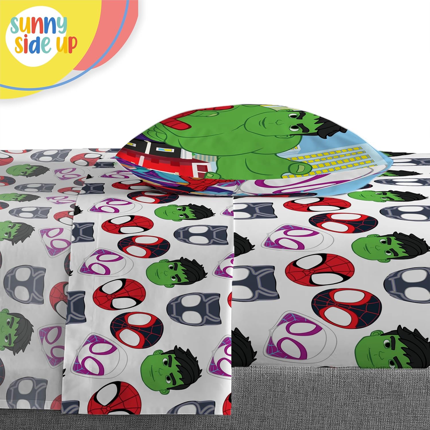 Sunny Side Up Marvel Spidey Comforter Set - 5 Piece Twin Kids Bedding