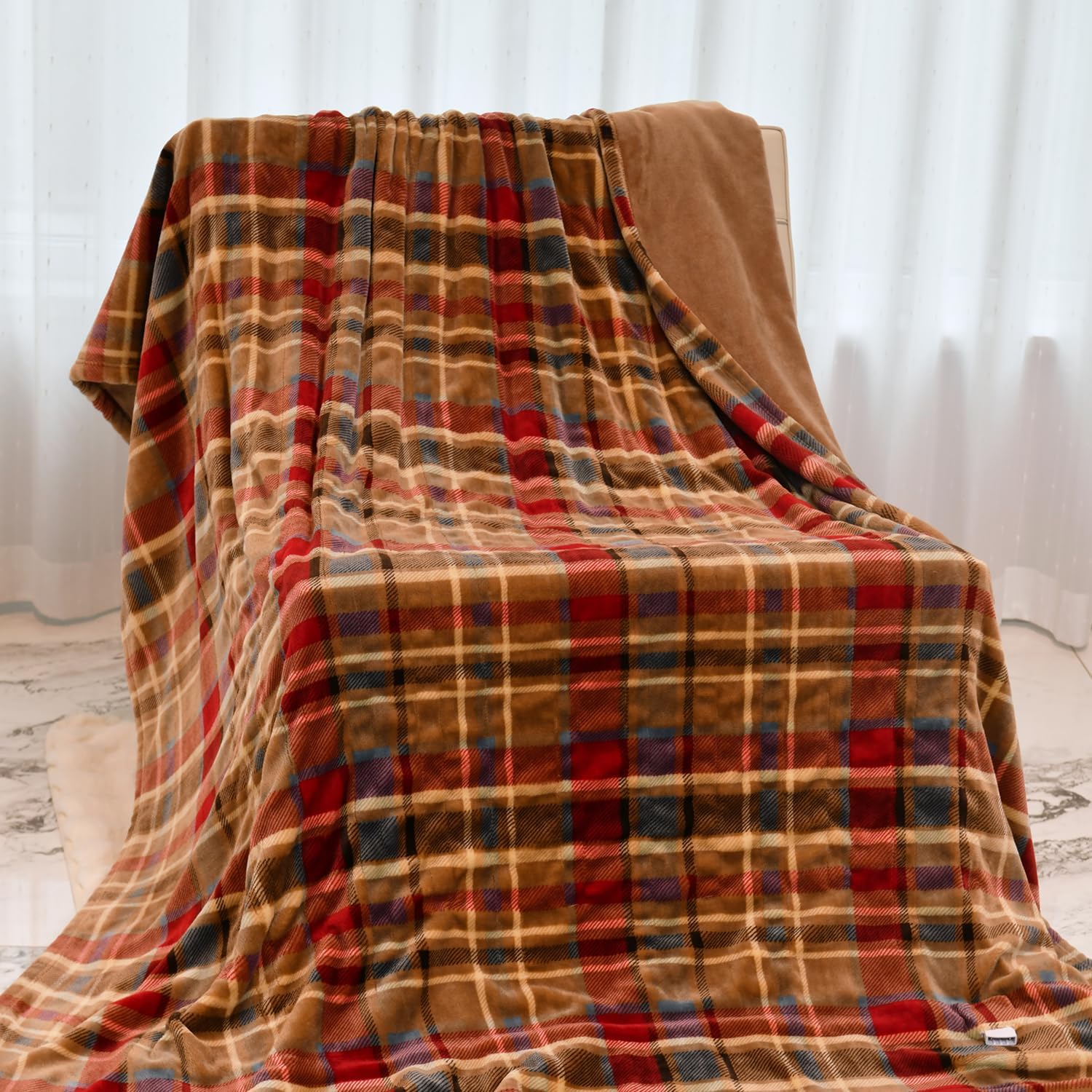 MERRYLIFE Heated Blanket with 4 Levels 8H Auto Off