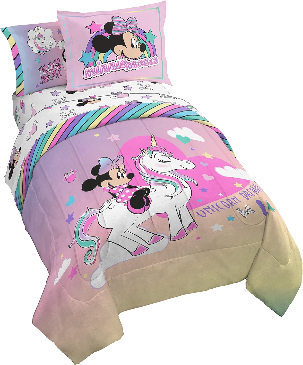 Jay Franco Disney Minnie Mouse Comforter Set 5 Piece