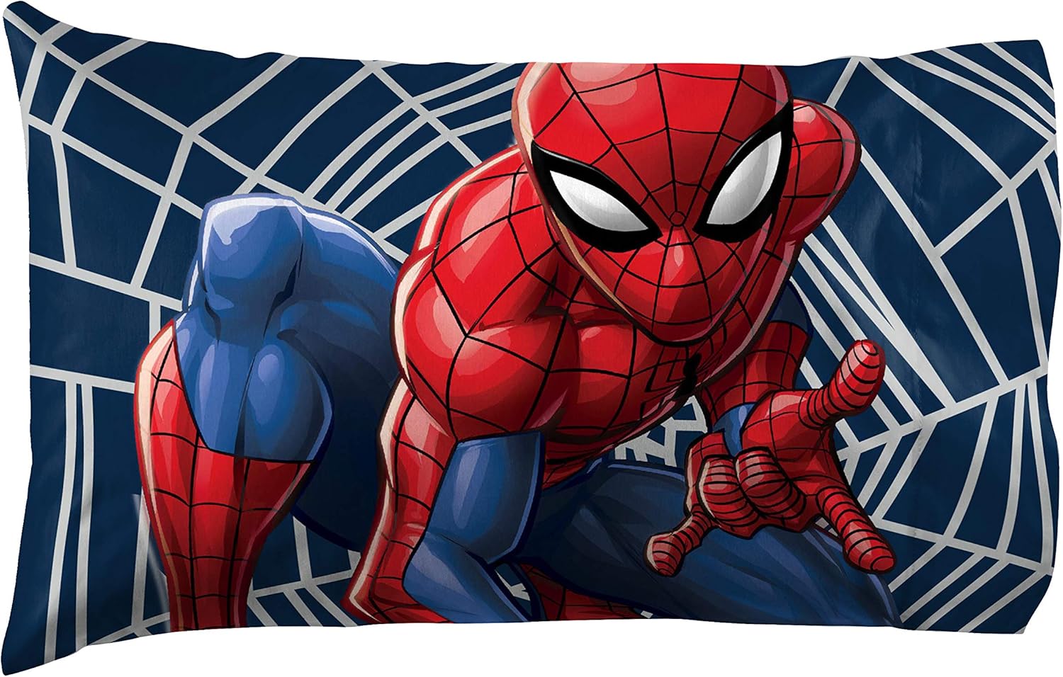 Jay Franco Marvel Spiderman Web Sides 1 Single Reversible Pillowcase