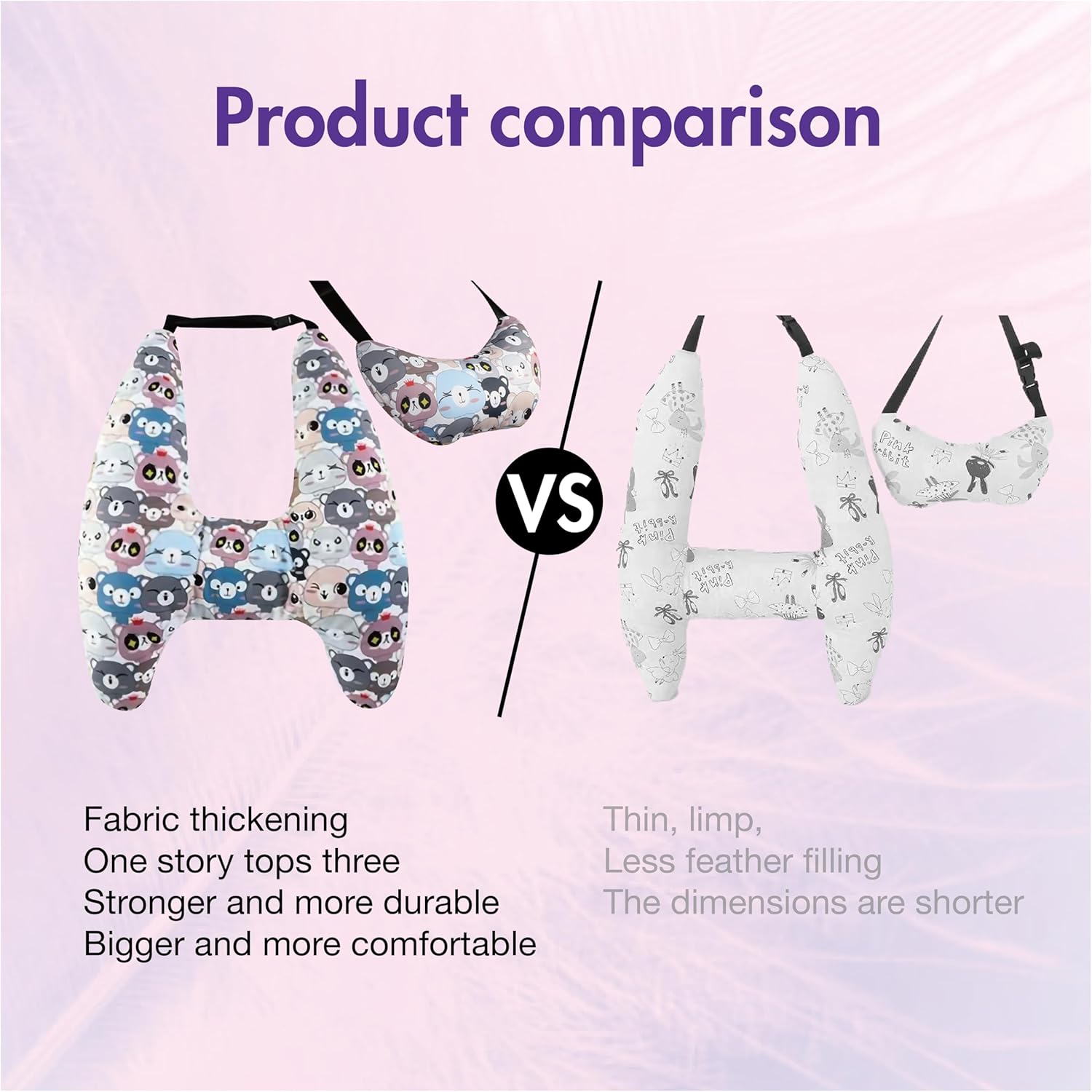 Tumahe H-Shape Travel Pillow for Kids and Adults