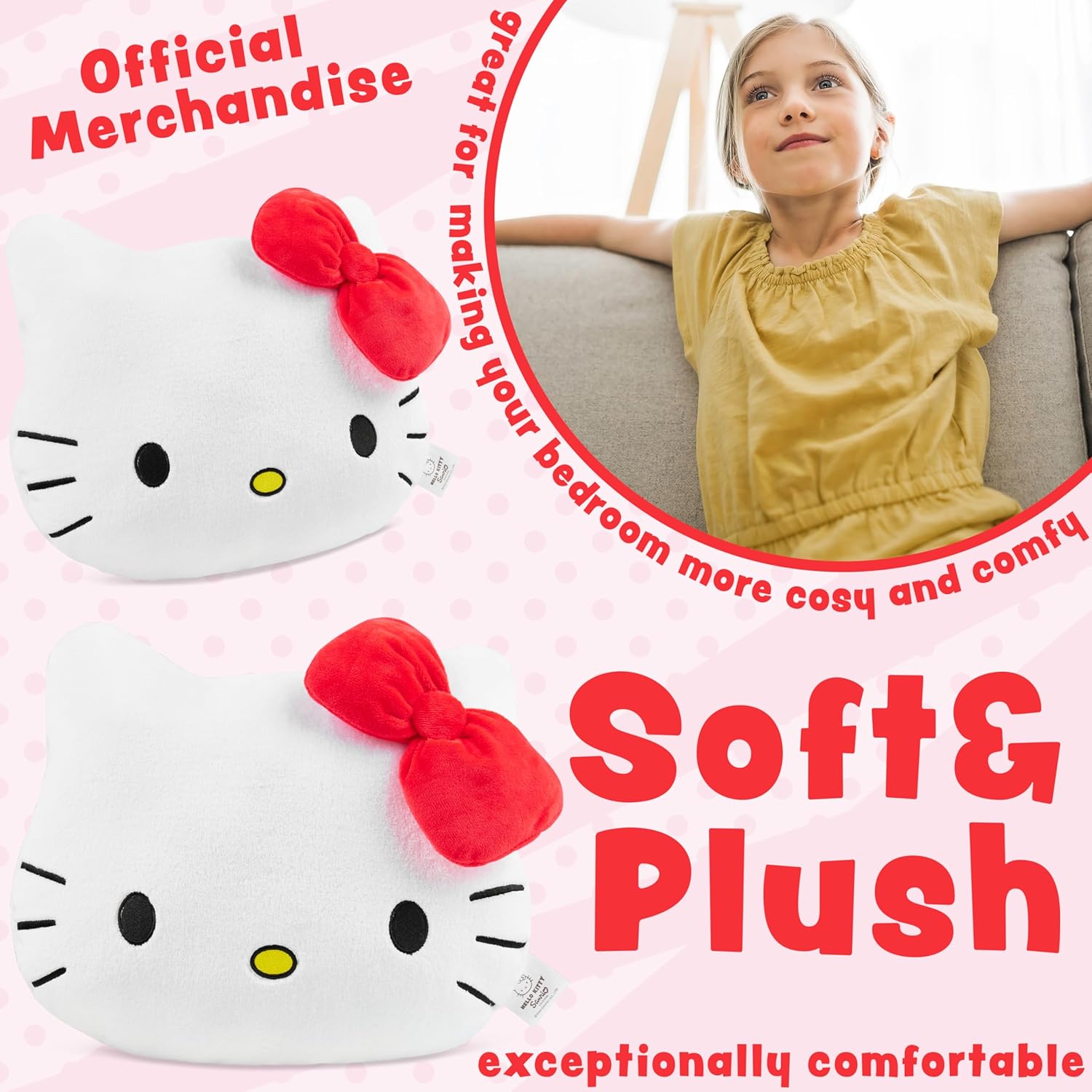 Hello Kitty 3D Plush Throw Pillow 146 x 126
