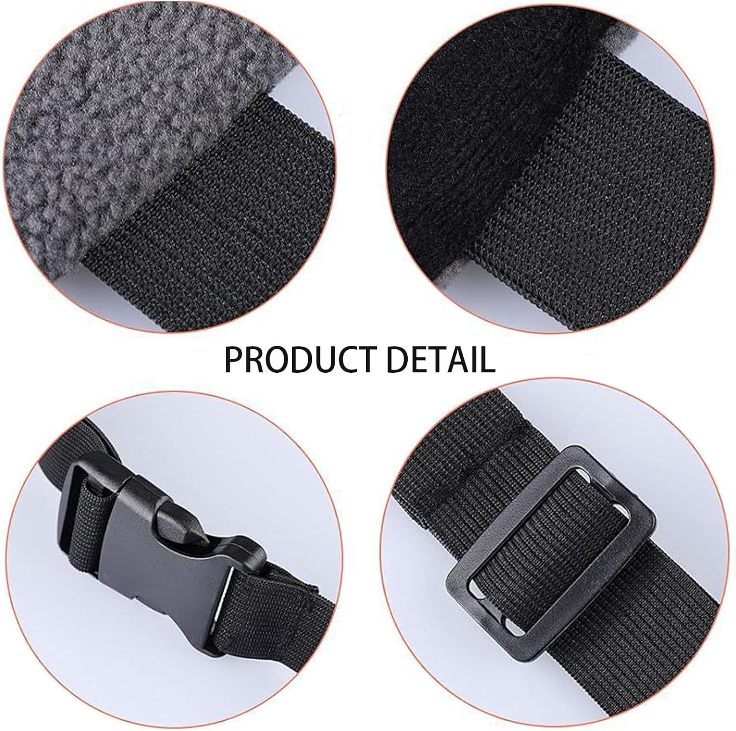 Retractable Travel Pillow with Head Strap for Airplane and Car