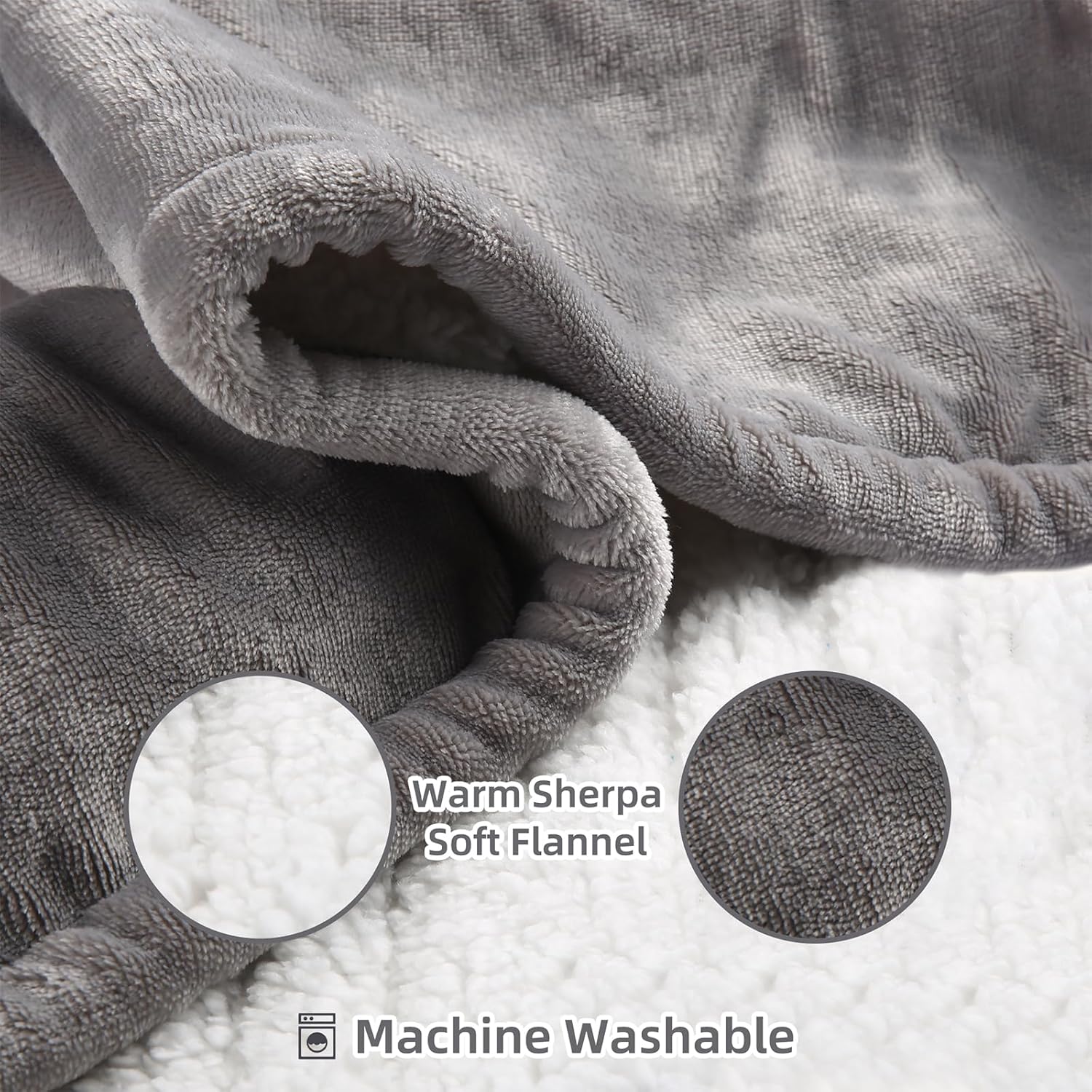 ESTINGO Heated Throw Blanket 50x60 5 Heat Levels 4H Auto Off